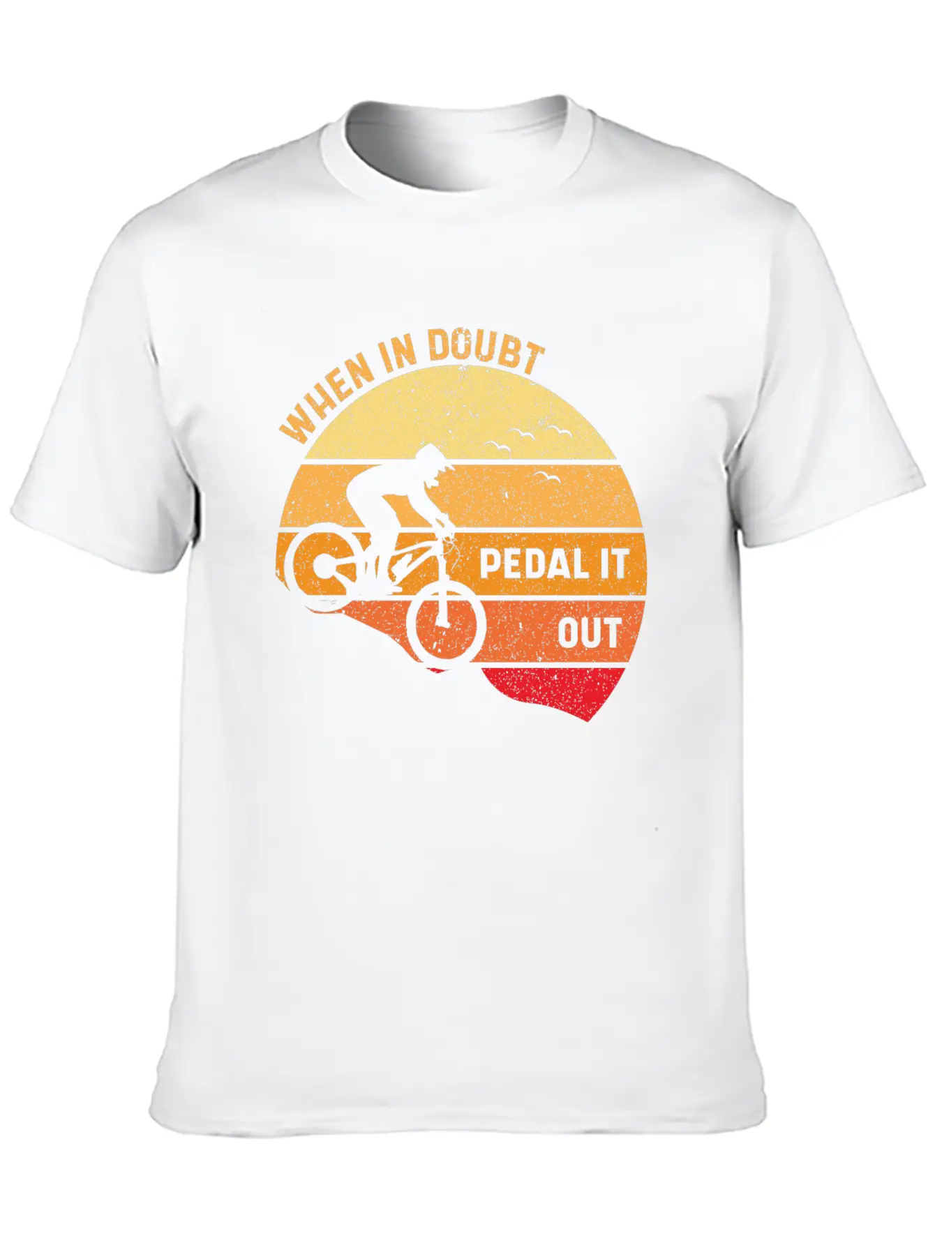 When In Doubt Pedal It Out 01 Stylish Everyday T-Shirt – Unisex Basic Cotton Tee