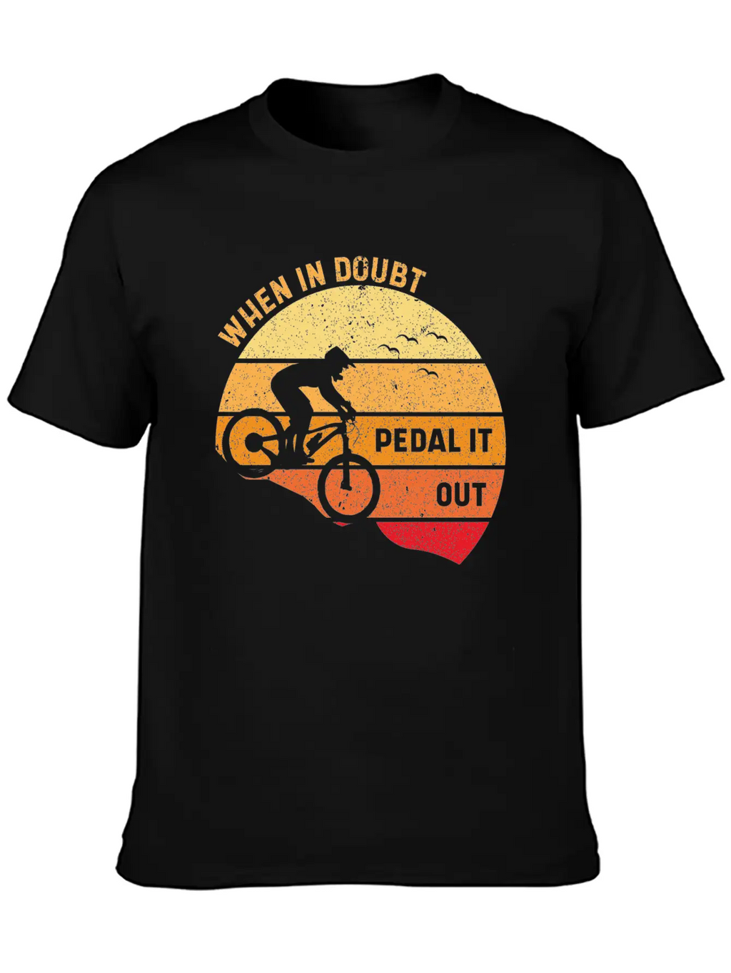 When In Doubt Pedal It Out 01 Stylish Everyday T-Shirt – Unisex Basic Cotton Tee