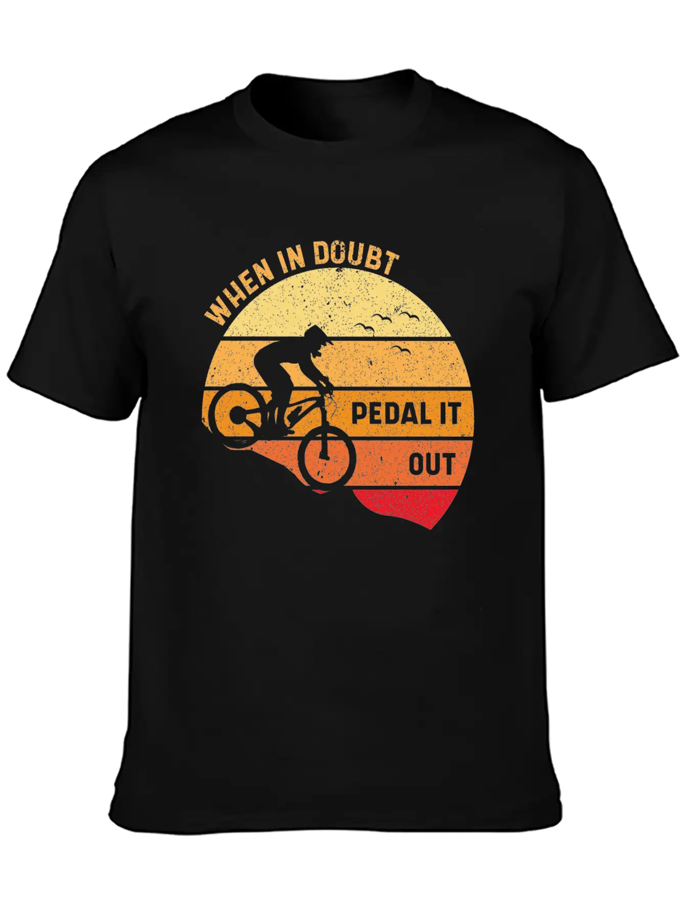 When In Doubt Pedal It Out 01 Stylish Everyday T-Shirt – Unisex Basic Cotton Tee