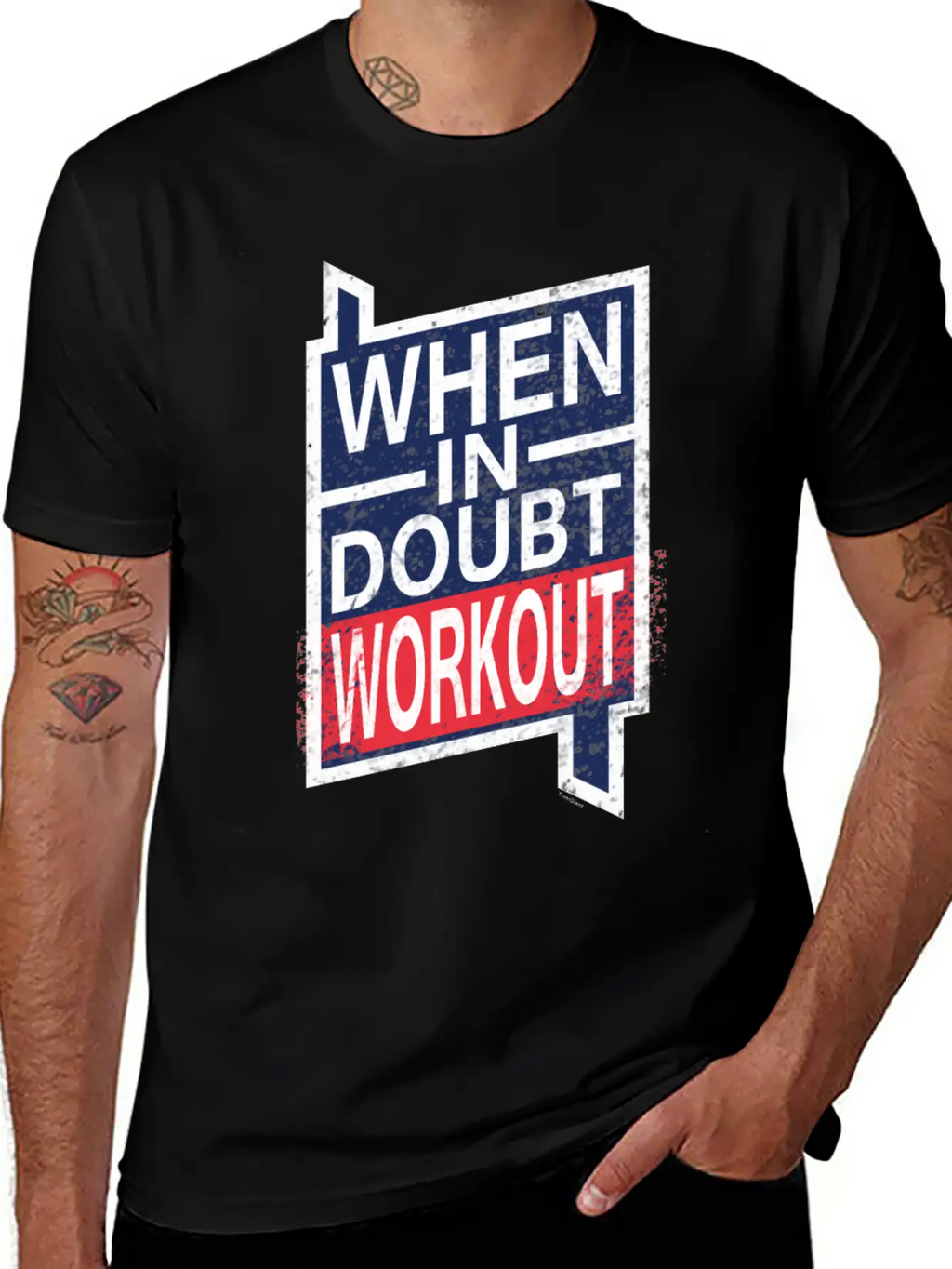 When In Doubt Workout Unisex Casual T-Shirt – Clean Design For Daily Comfort