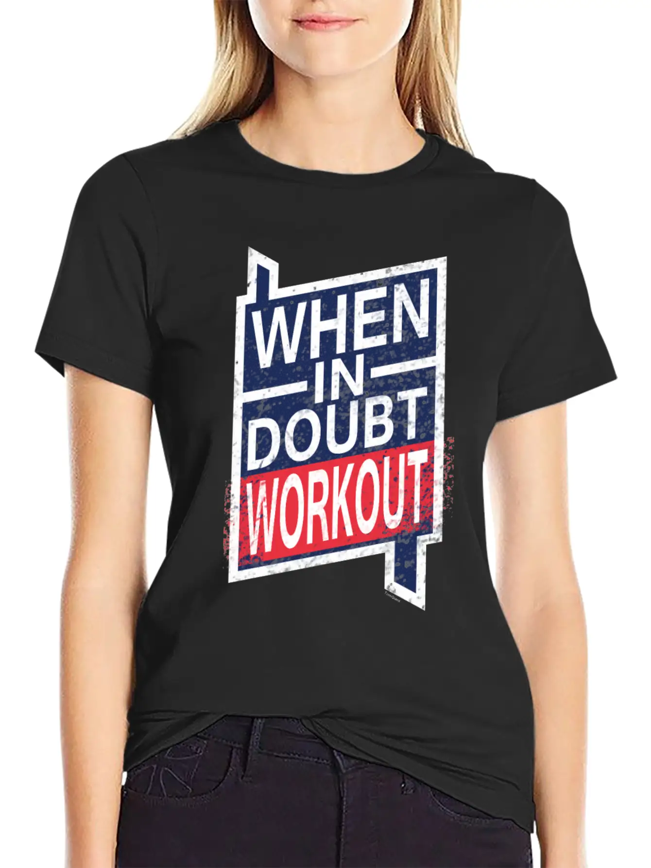 When In Doubt Workout Unisex Casual T-Shirt – Clean Design For Daily Comfort