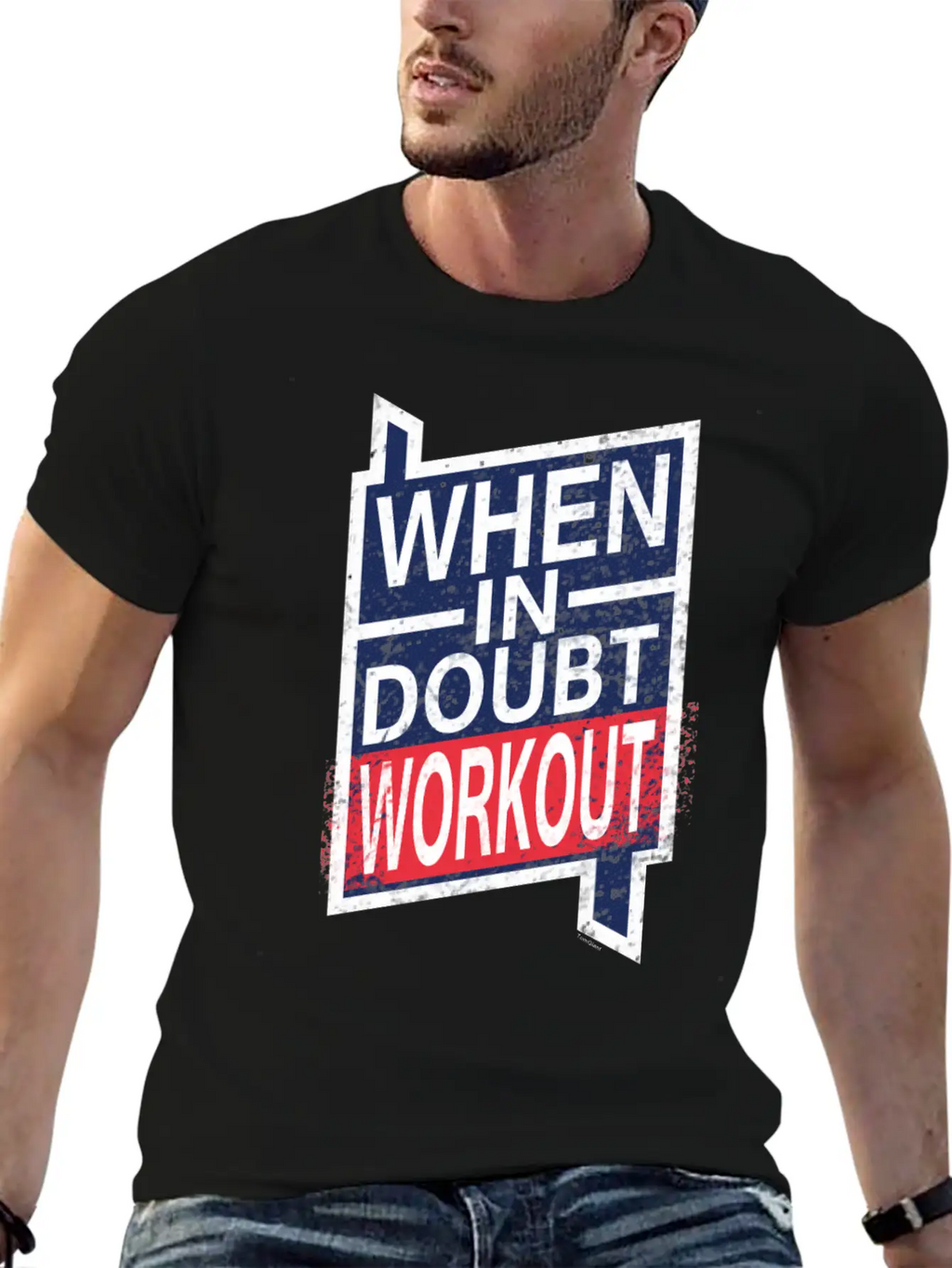 When In Doubt Workout Unisex Casual T-Shirt – Clean Design For Daily Comfort