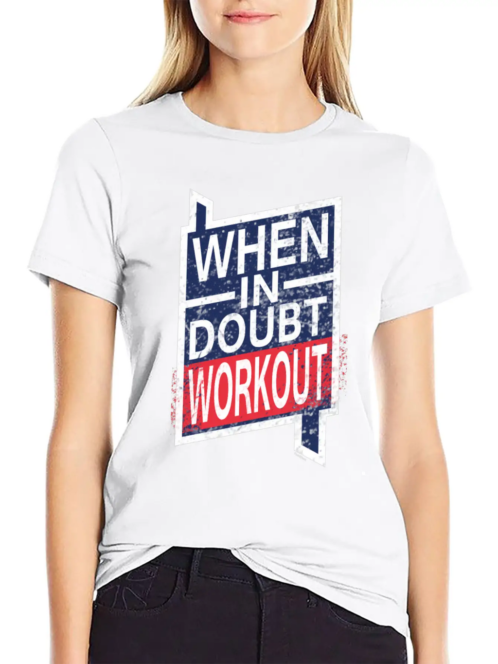 When In Doubt Workout Unisex Casual T-Shirt – Clean Design For Daily Comfort