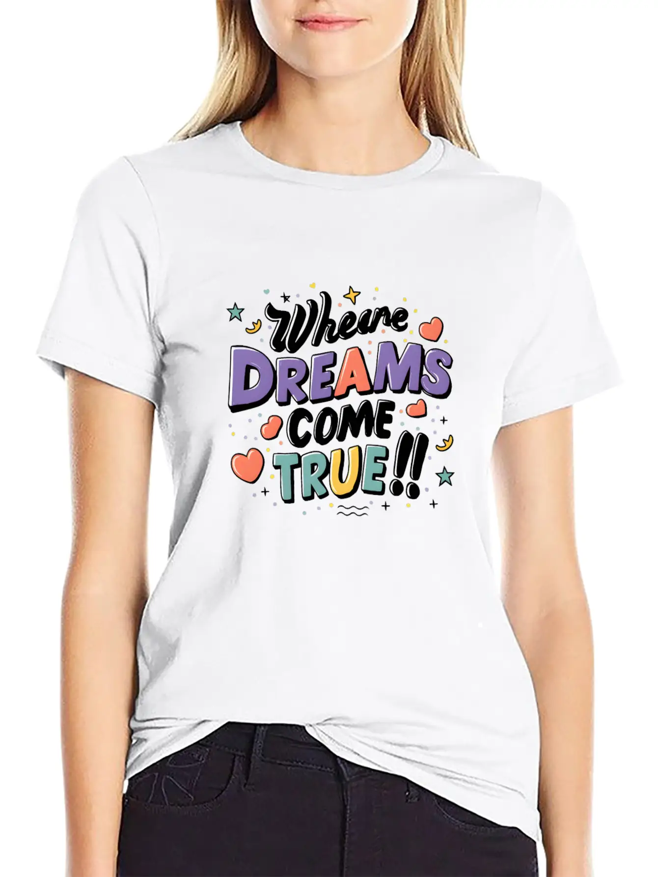 Where Dreams Come True Stylish Everyday T-Shirt – Unisex Basic Cotton Tee