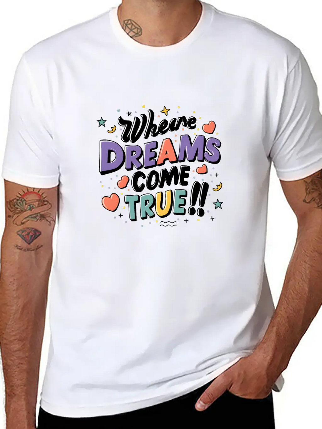 Where Dreams Come True Stylish Everyday T-Shirt – Unisex Basic Cotton Tee