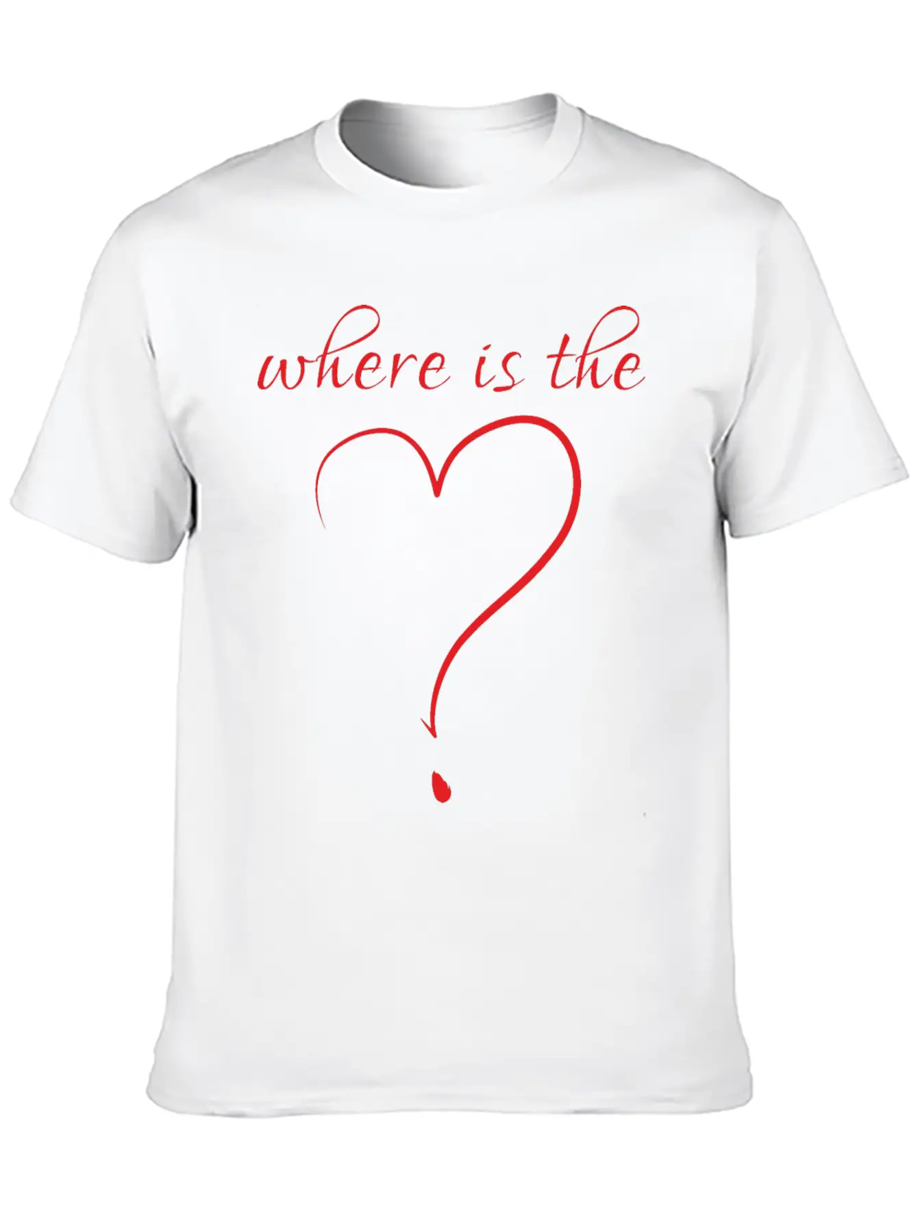 Where Is The Love Unisex Casual T-Shirt – Clean Design For Daily Comfort