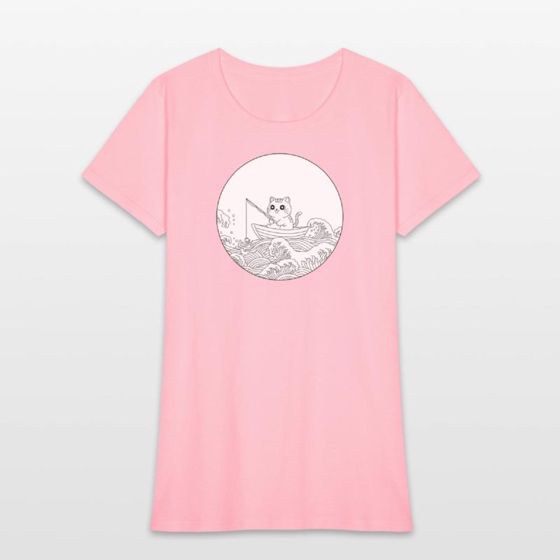 Whimsical Cat Sailor Coloring Design