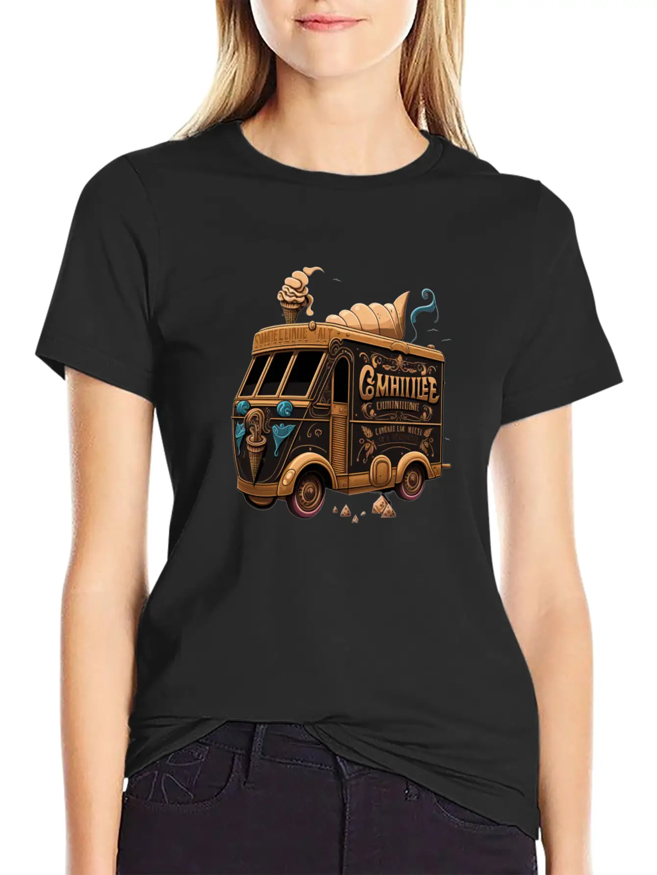 Whirlwind Delights Classic Fit Graphic Tee For Daily Comfort – Unisex Cotton Shirt