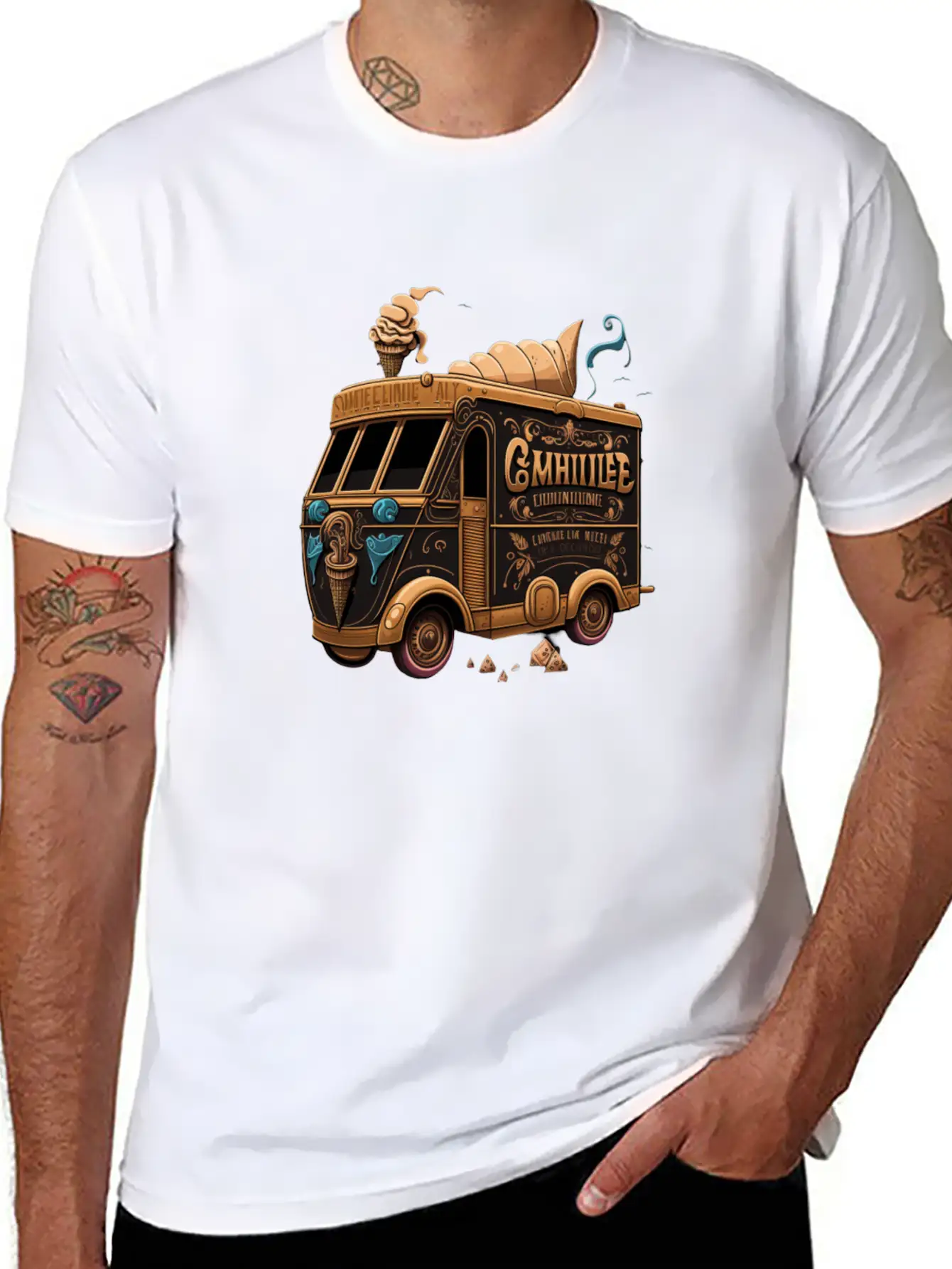Whirlwind Delights Classic Fit Graphic Tee For Daily Comfort – Unisex Cotton Shirt
