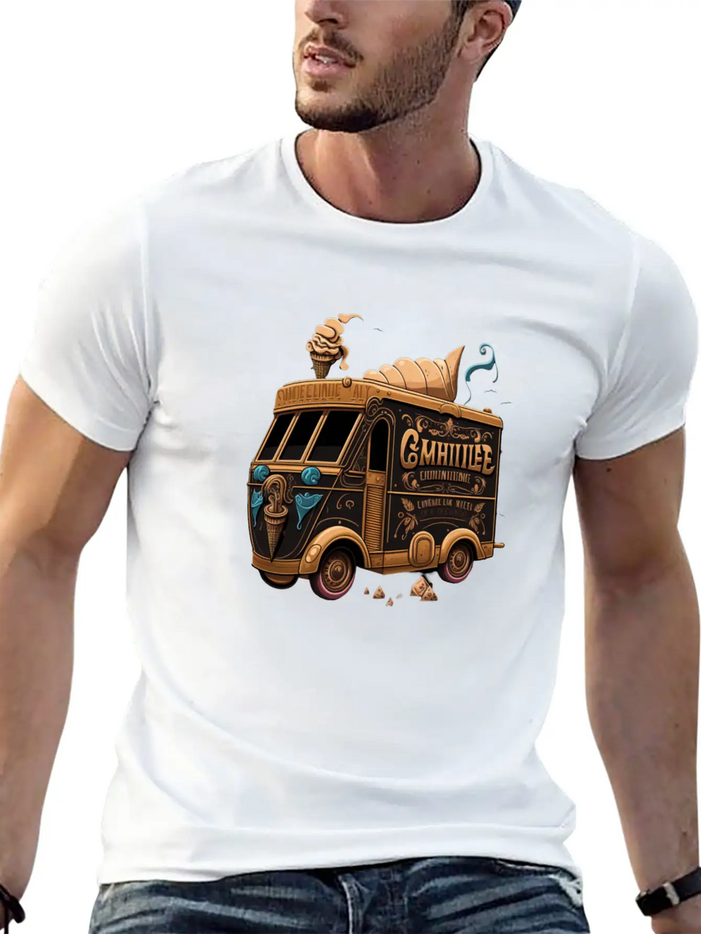 Whirlwind Delights Classic Fit Graphic Tee For Daily Comfort – Unisex Cotton Shirt