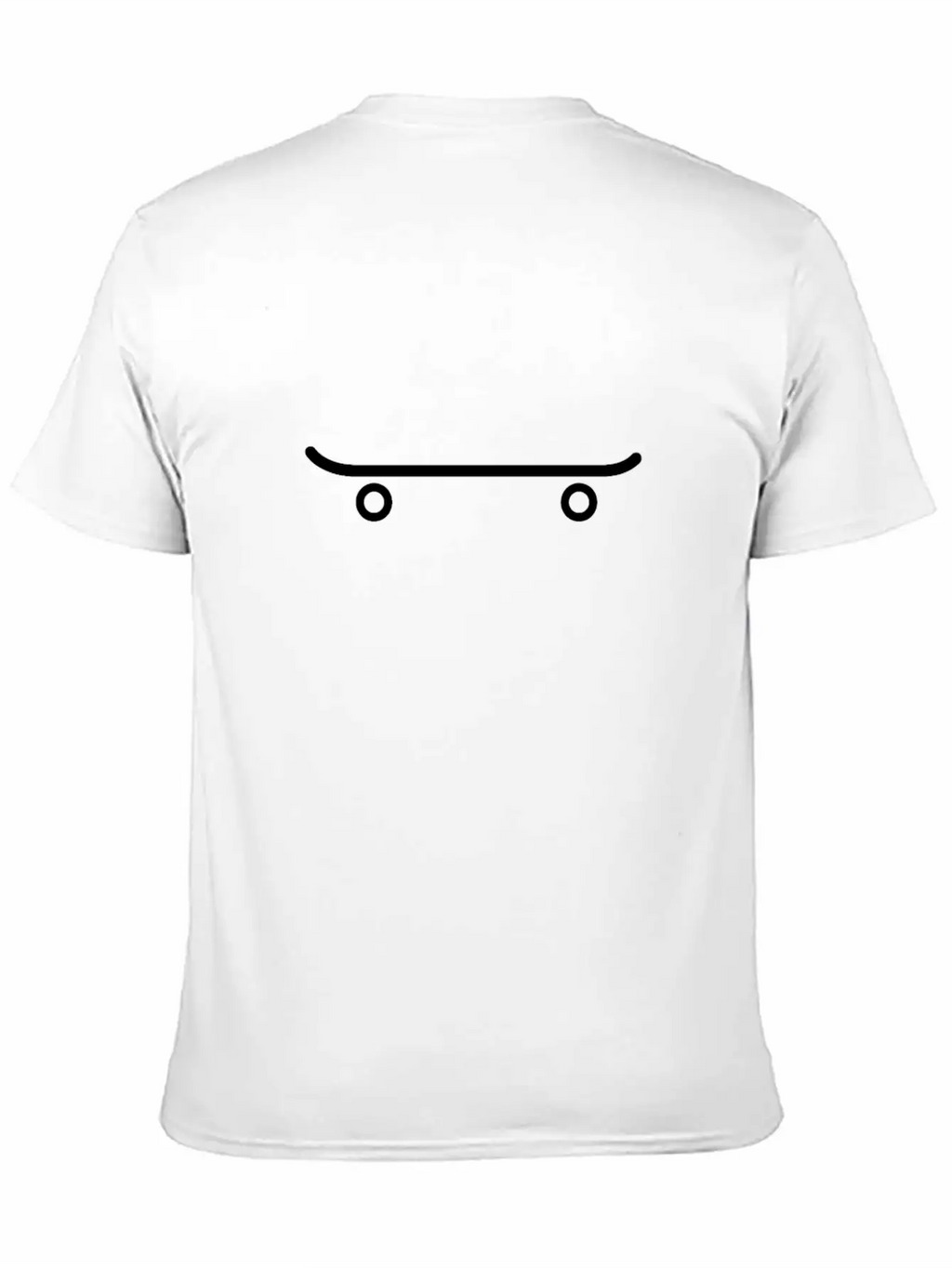 White SkateBoard Skateboarding Patineta Tshirt Unisex Short Sleeve Soft Cotton T-Shirt – Casual Everyday Wear