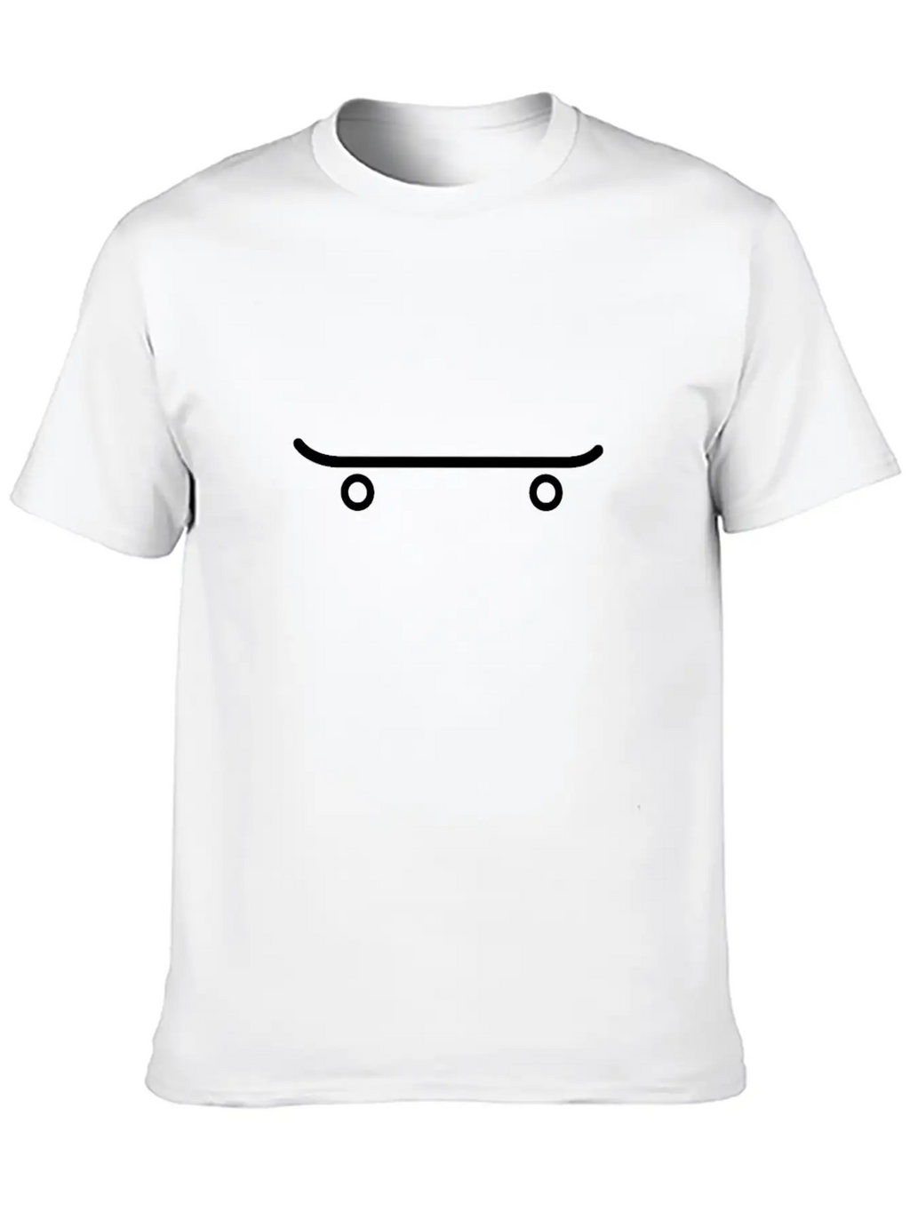 White SkateBoard Skateboarding Patineta Tshirt Unisex Short Sleeve Soft Cotton T-Shirt – Casual Everyday Wear