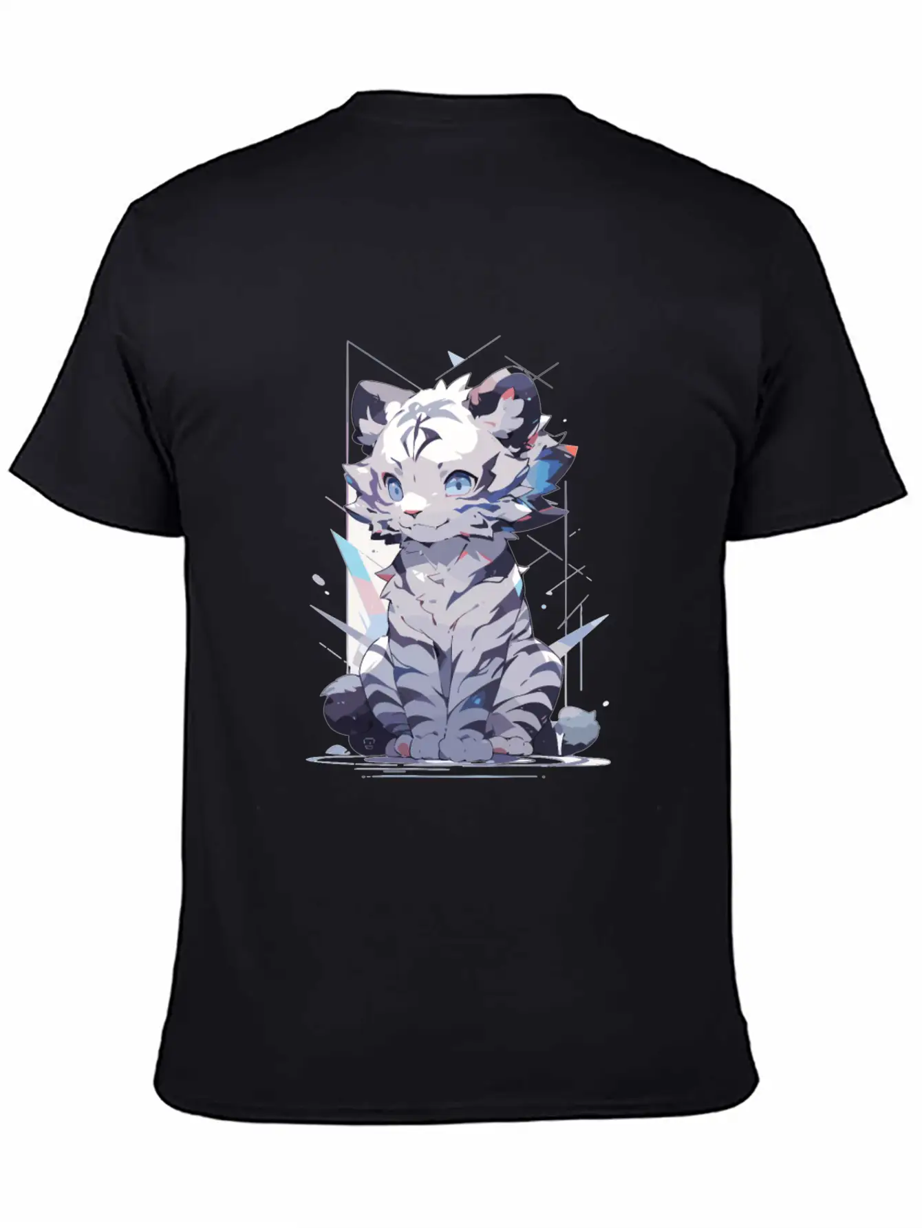 White Tiger Tiger Big Cat Baby Tiger Cat Stylish Everyday T-Shirt – Unisex Basic Cotton Tee