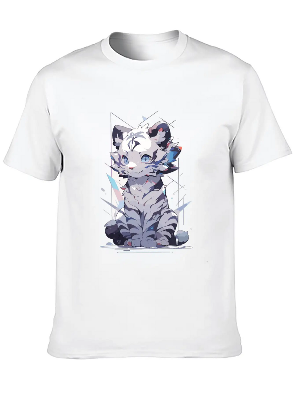 White Tiger Tiger Big Cat Baby Tiger Cat Stylish Everyday T-Shirt – Unisex Basic Cotton Tee