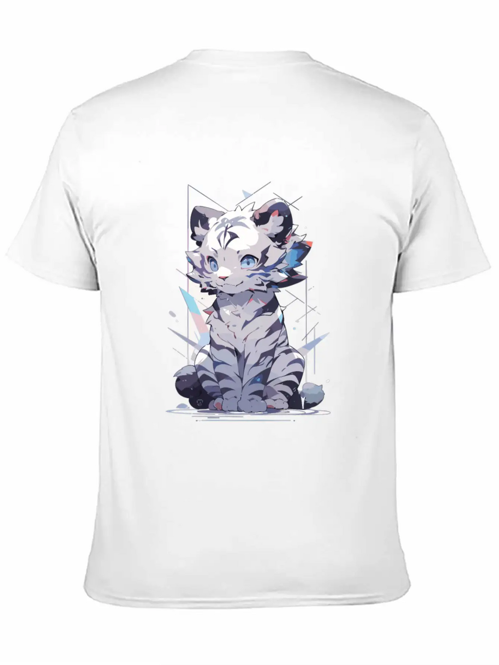 White Tiger Tiger Big Cat Baby Tiger Cat Stylish Everyday T-Shirt – Unisex Basic Cotton Tee