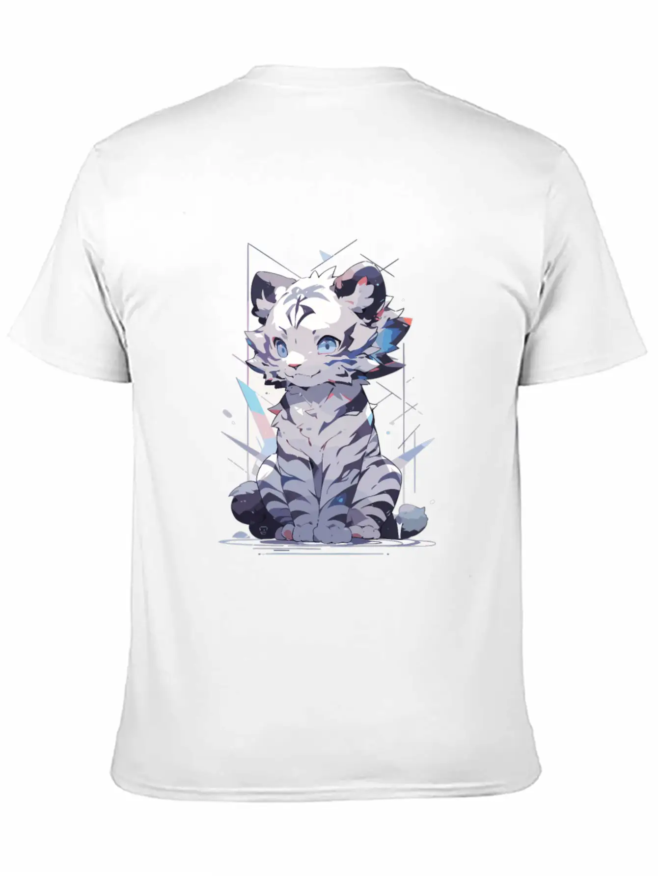White Tiger Tiger Big Cat Baby Tiger Cat Stylish Everyday T-Shirt – Unisex Basic Cotton Tee