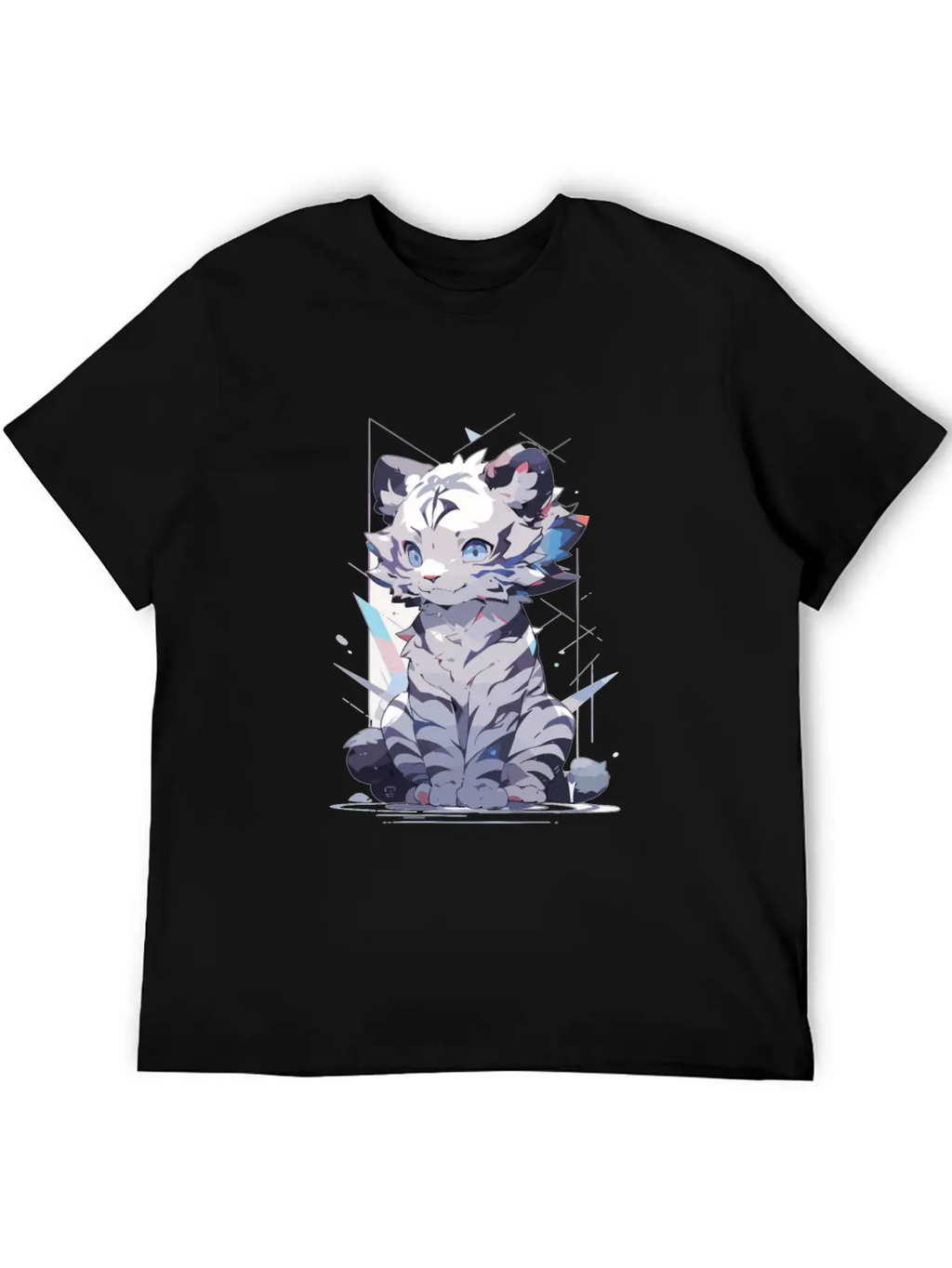 White Tiger Tiger Big Cat Baby Tiger Cat Stylish Everyday T-Shirt – Unisex Basic Cotton Tee