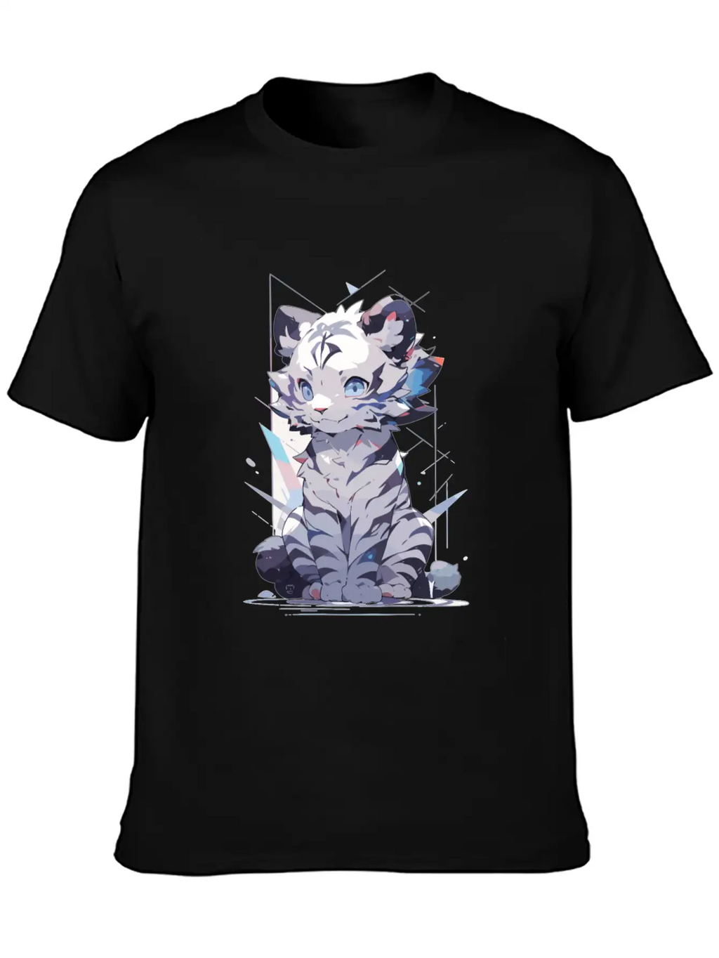 White Tiger Tiger Big Cat Baby Tiger Cat Stylish Everyday T-Shirt – Unisex Basic Cotton Tee