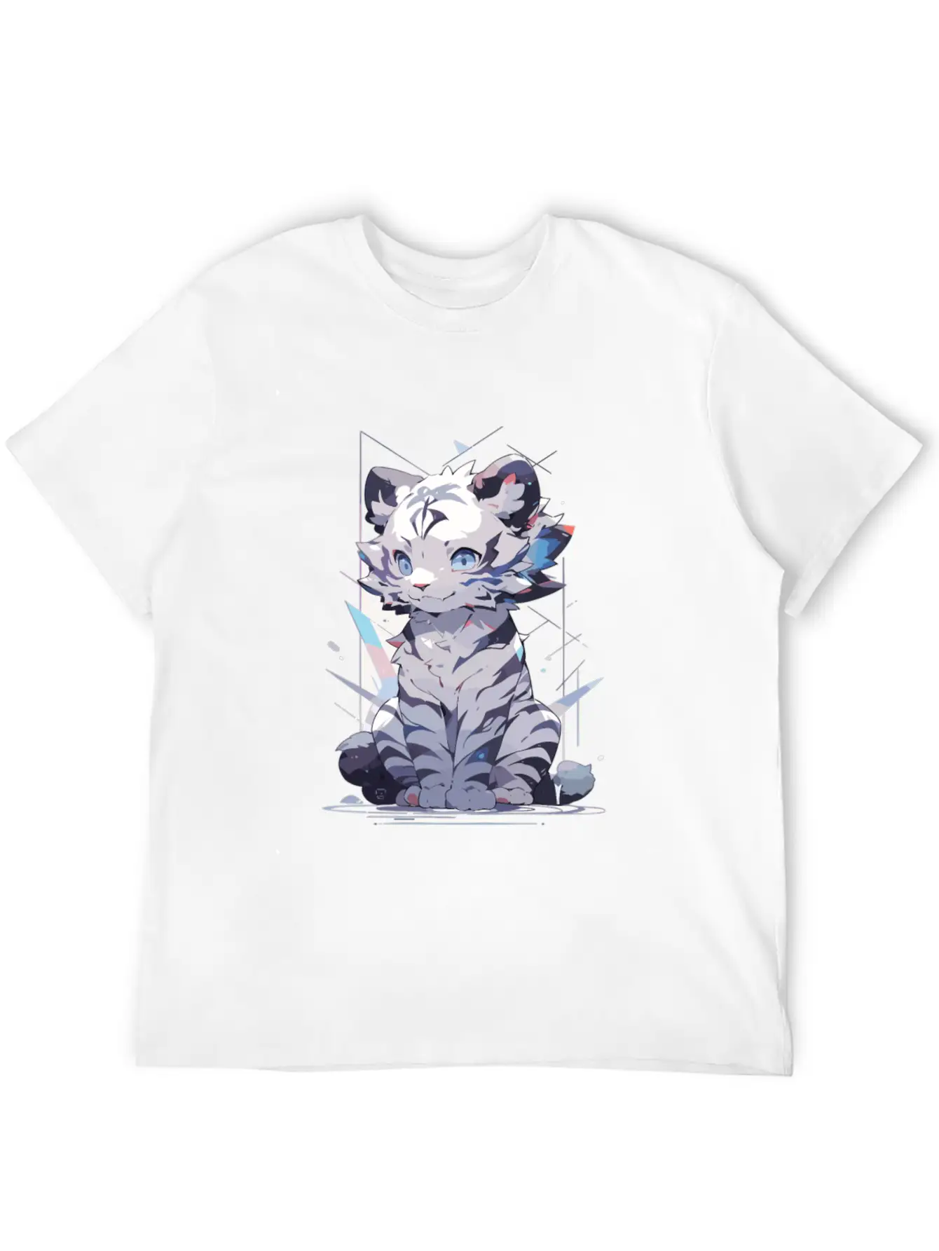 White Tiger Tiger Big Cat Baby Tiger Cat Stylish Everyday T-Shirt – Unisex Basic Cotton Tee