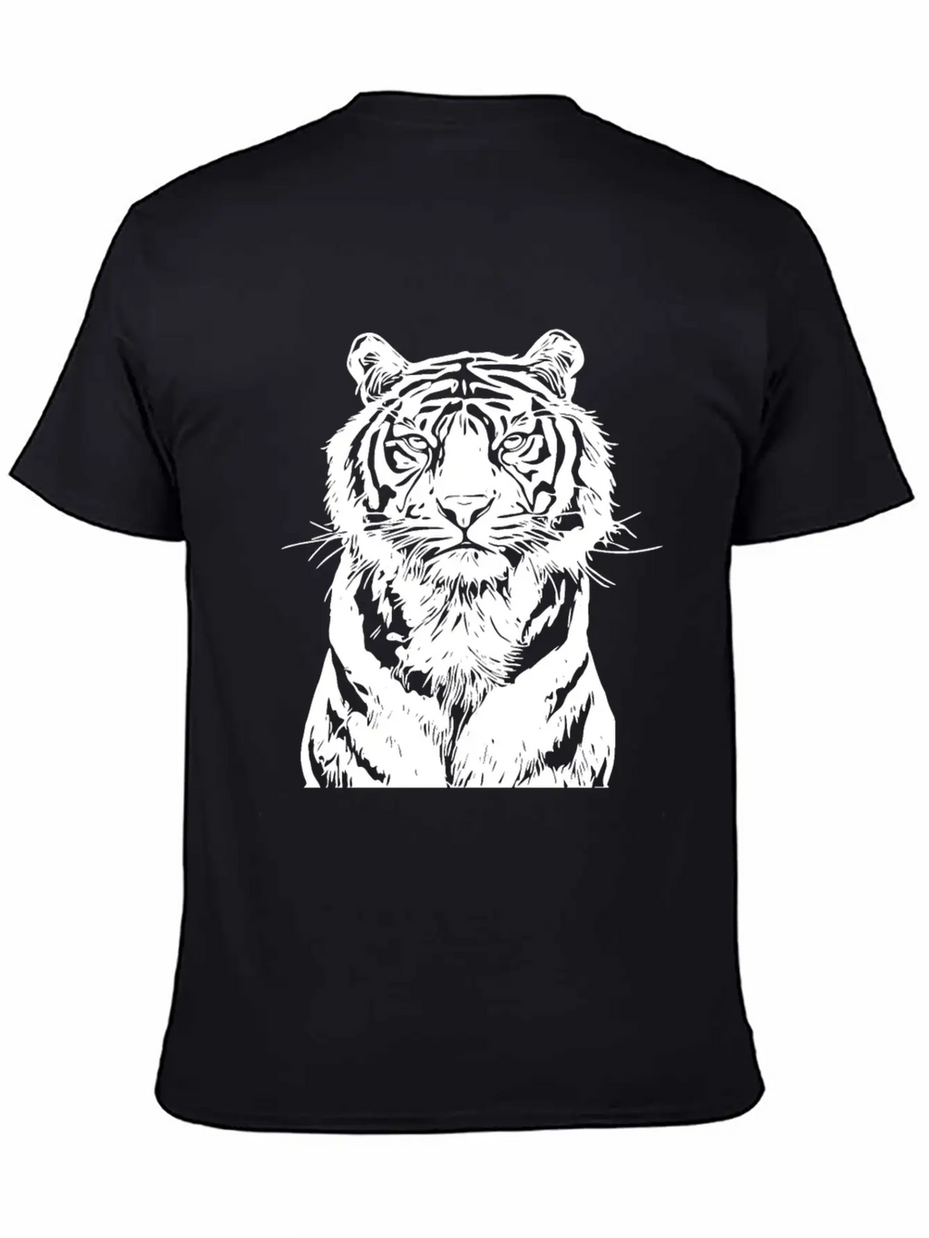 White Tiger Unisex Casual T-Shirt – Clean Design For Daily Comfort