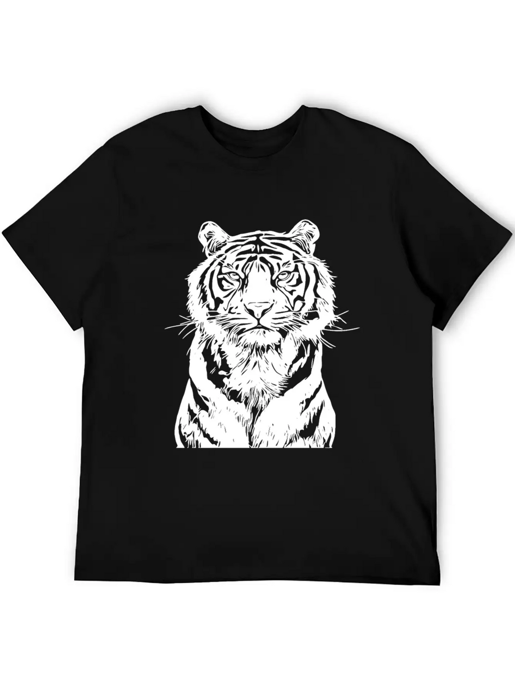 White Tiger Unisex Casual T-Shirt – Clean Design For Daily Comfort