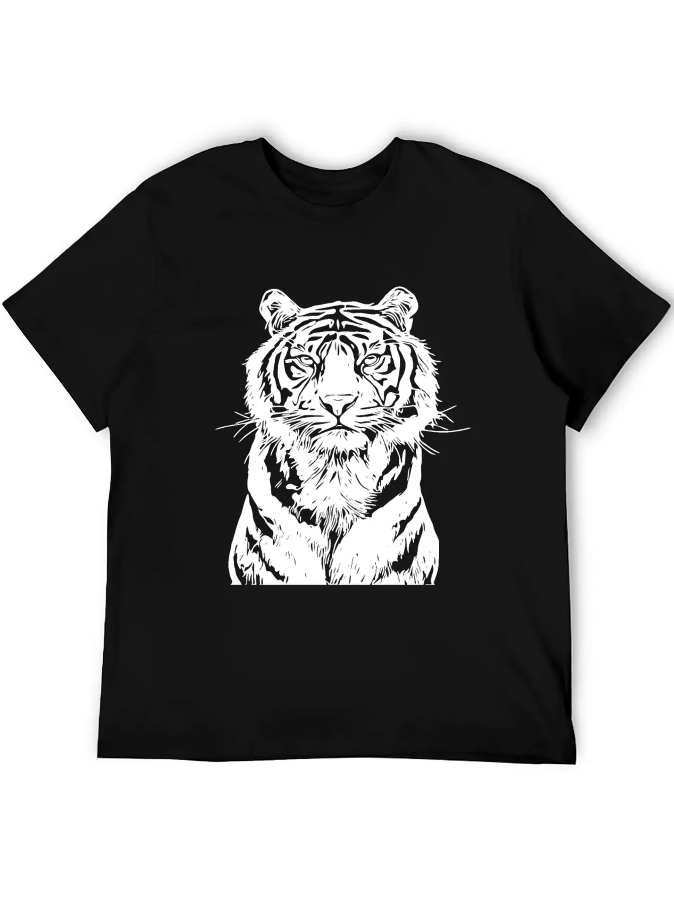White Tiger Unisex Casual T-Shirt – Clean Design For Daily Comfort