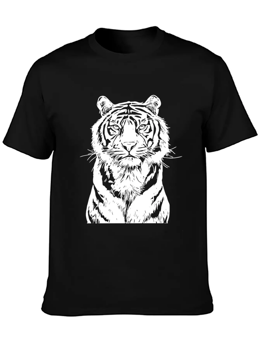 White Tiger Unisex Casual T-Shirt – Clean Design For Daily Comfort