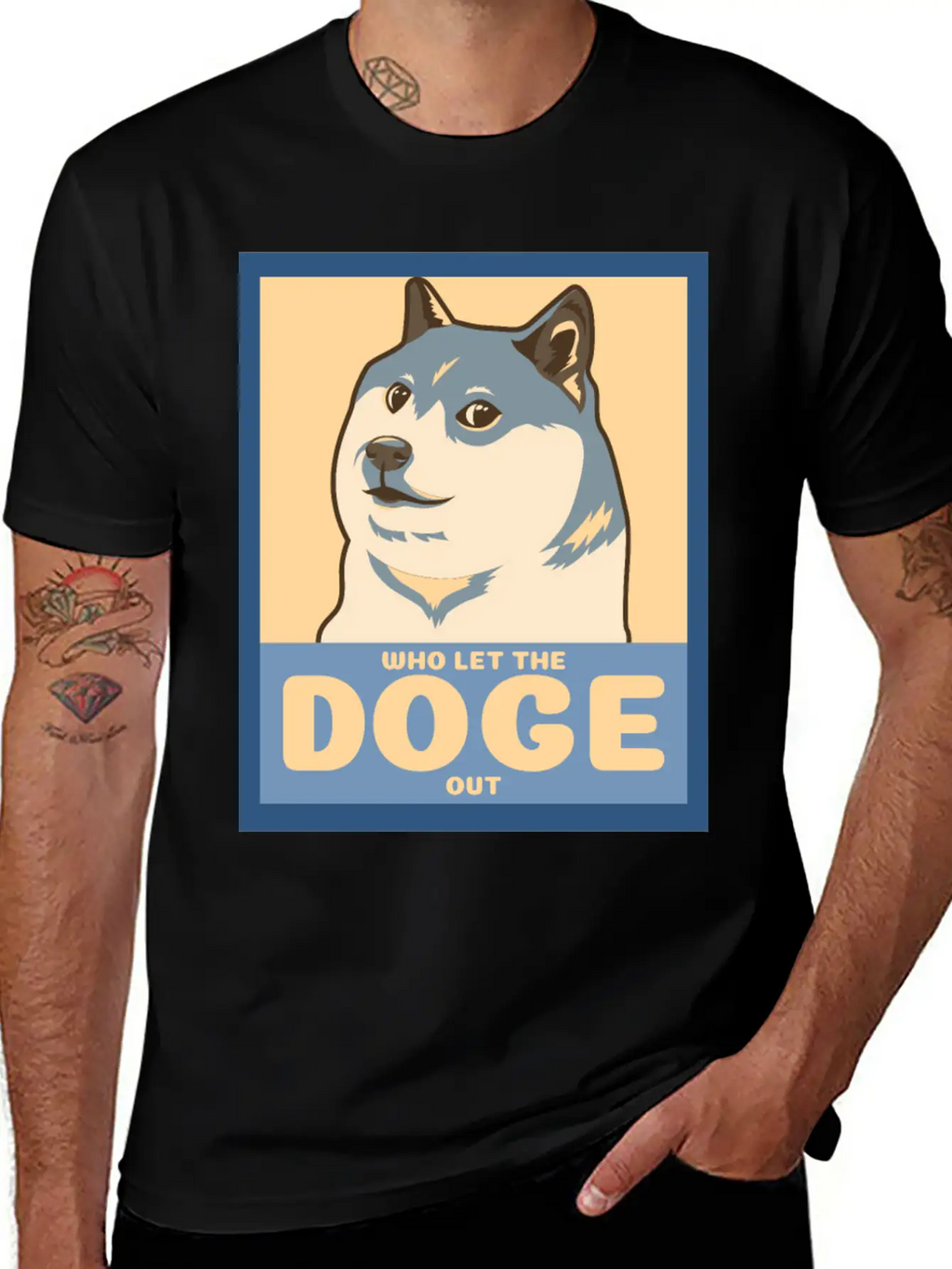 Who Let The Doge Out Essential Cotton Tee For Daily Outfits – Unisex Style