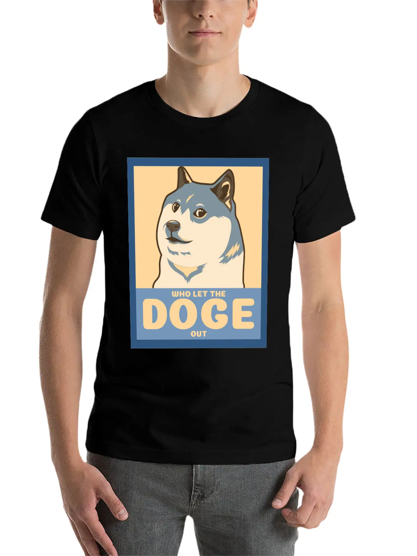 Who Let The Doge Out Essential Cotton Tee For Daily Outfits – Unisex Style