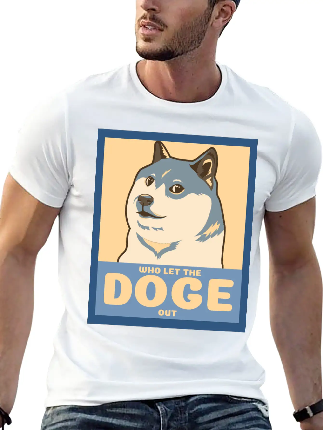 Who Let The Doge Out Essential Cotton Tee For Daily Outfits – Unisex Style