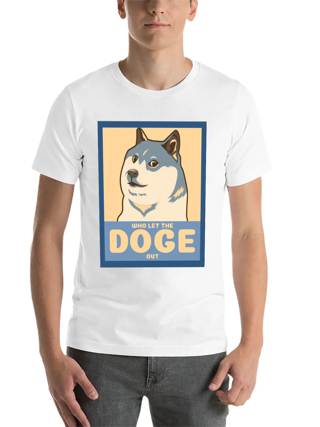 Who Let The Doge Out Essential Cotton Tee For Daily Outfits – Unisex Style