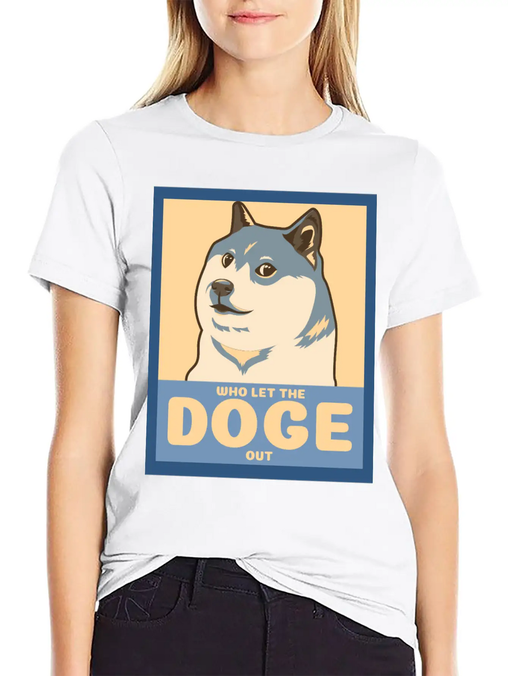 Who Let The Doge Out Essential Cotton Tee For Daily Outfits – Unisex Style