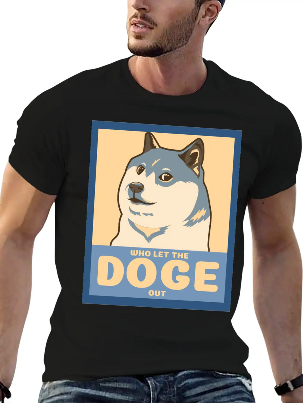Who Let The Doge Out Essential Cotton Tee For Daily Outfits – Unisex Style