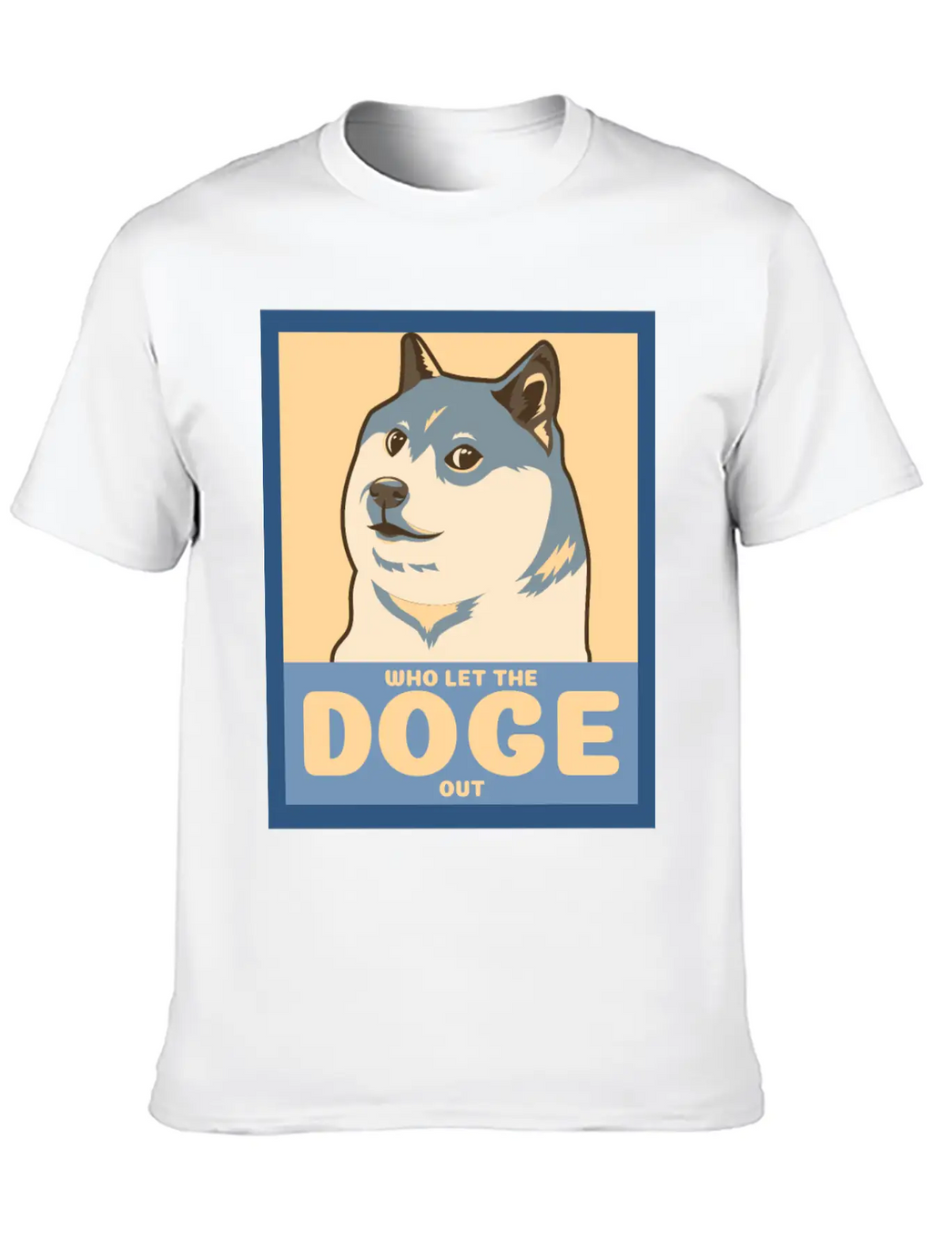 Who Let The Doge Out Essential Cotton Tee For Daily Outfits – Unisex Style