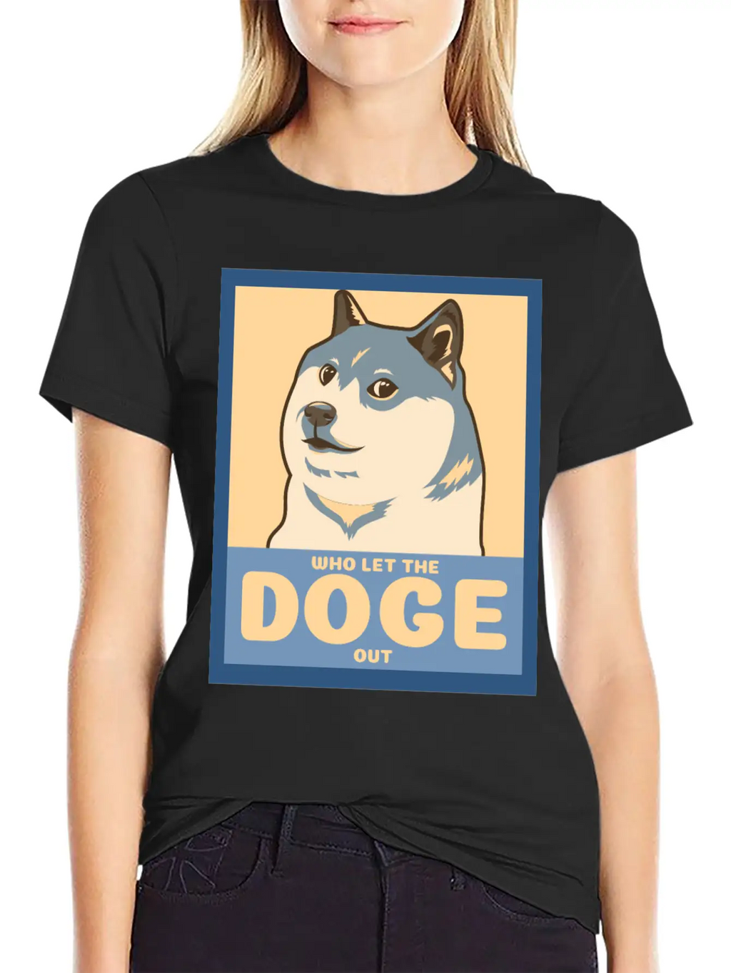 Who Let The Doge Out Essential Cotton Tee For Daily Outfits – Unisex Style