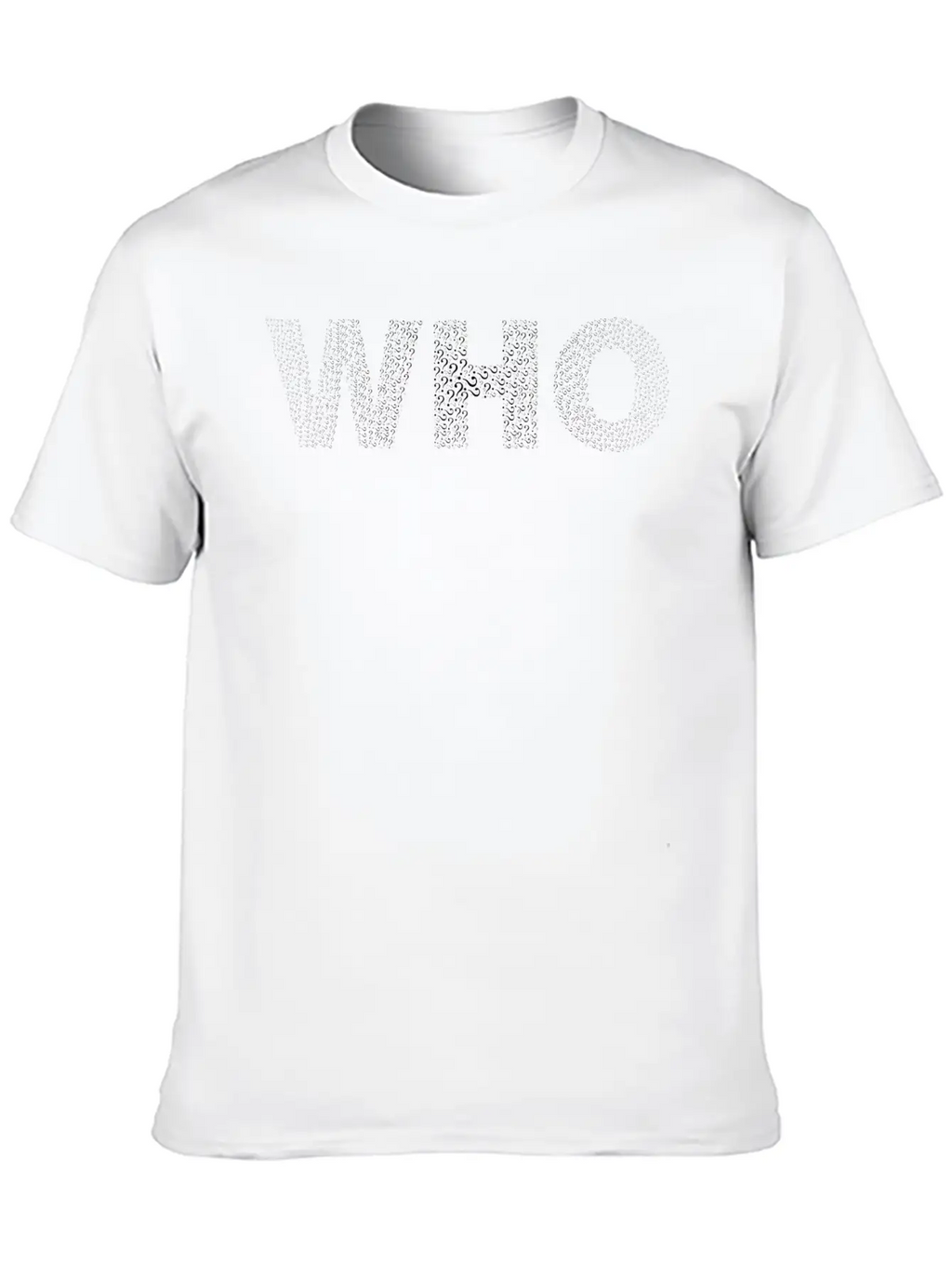 Who Typography Black Casual Graphic T-Shirt – Simple And Comfortable Daily Wear