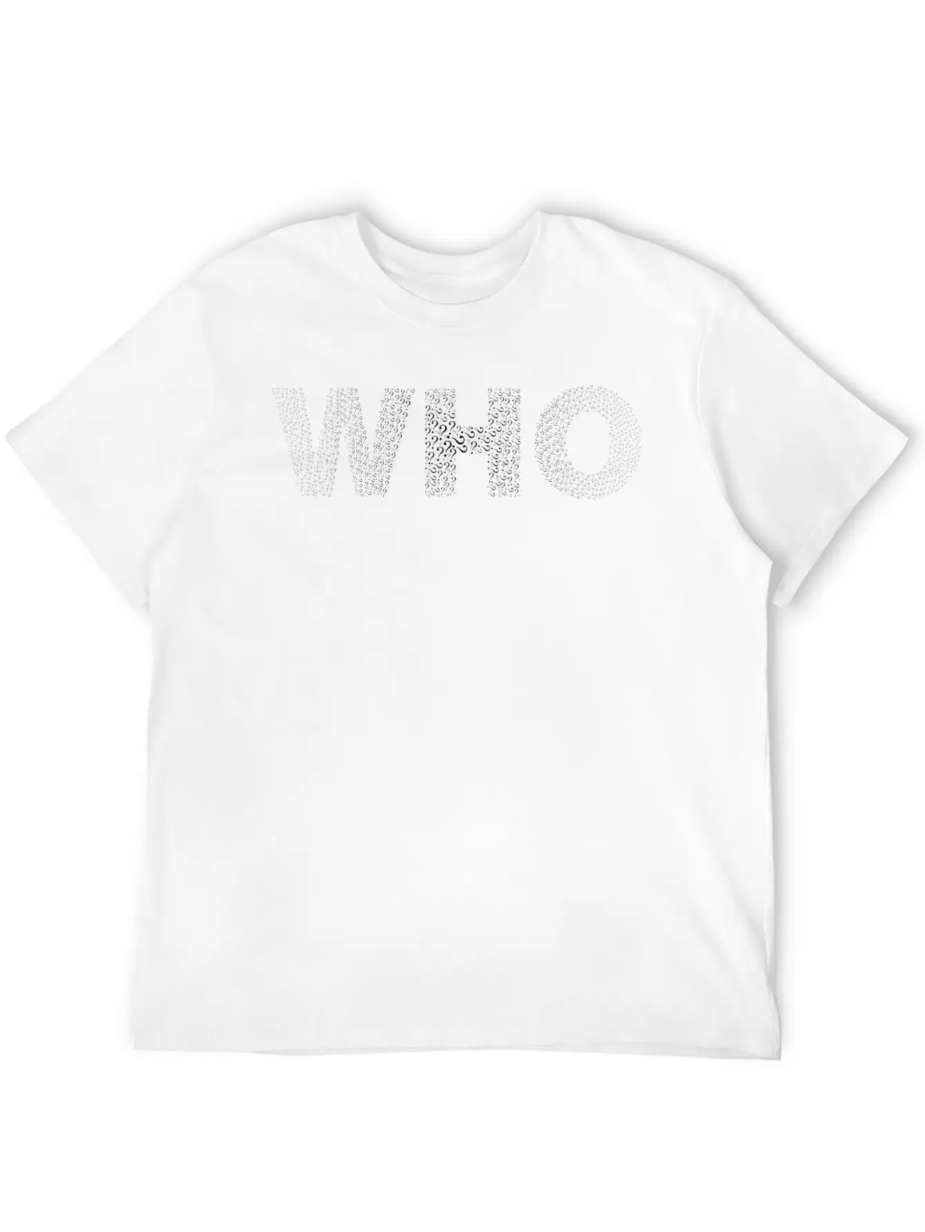 Who Typography Black Casual Graphic T-Shirt – Simple And Comfortable Daily Wear