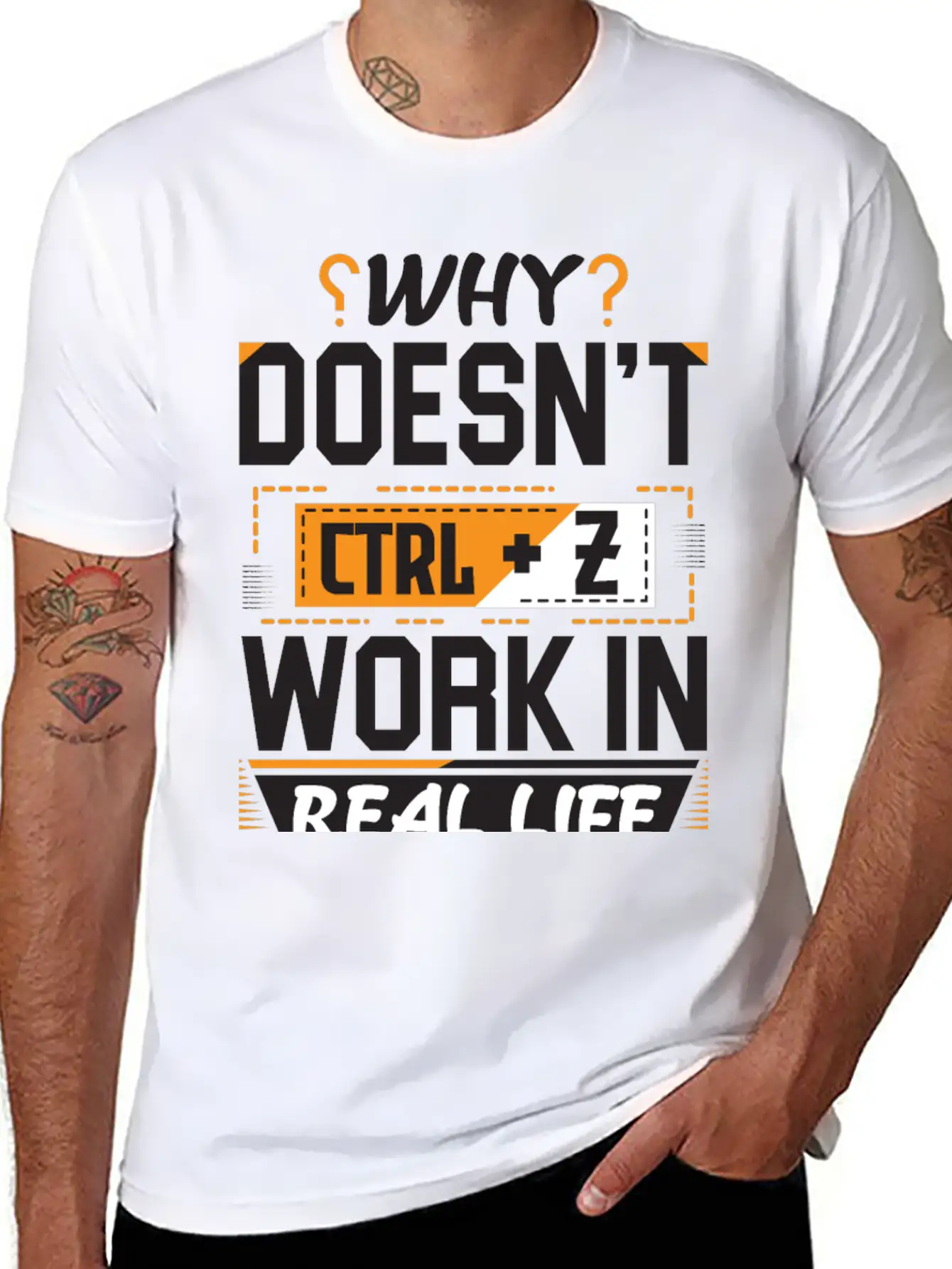 Why Doesn't Ctrl Z Work In Real Life Essential Cotton Tee For Daily Outfits – Unisex Style