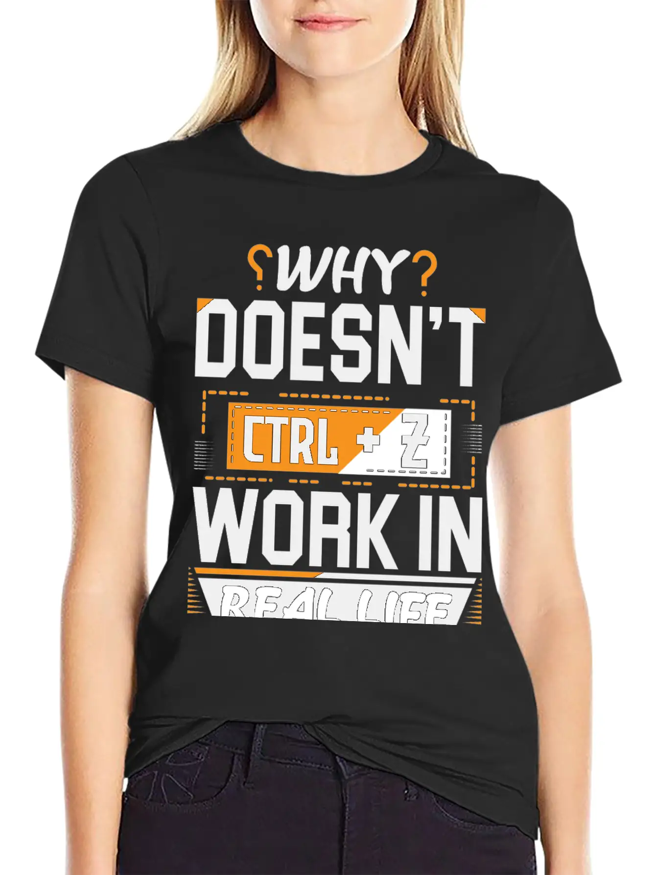 Why Doesn't Ctrl Z Work In Real Life Essential Cotton Tee For Daily Outfits – Unisex Style