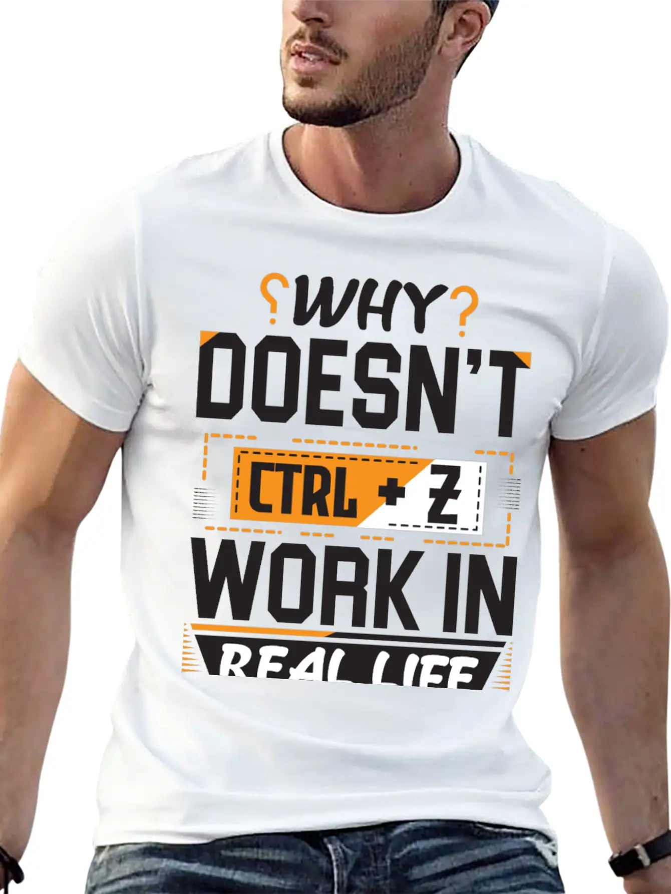 Why Doesn't Ctrl Z Work In Real Life Essential Cotton Tee For Daily Outfits – Unisex Style