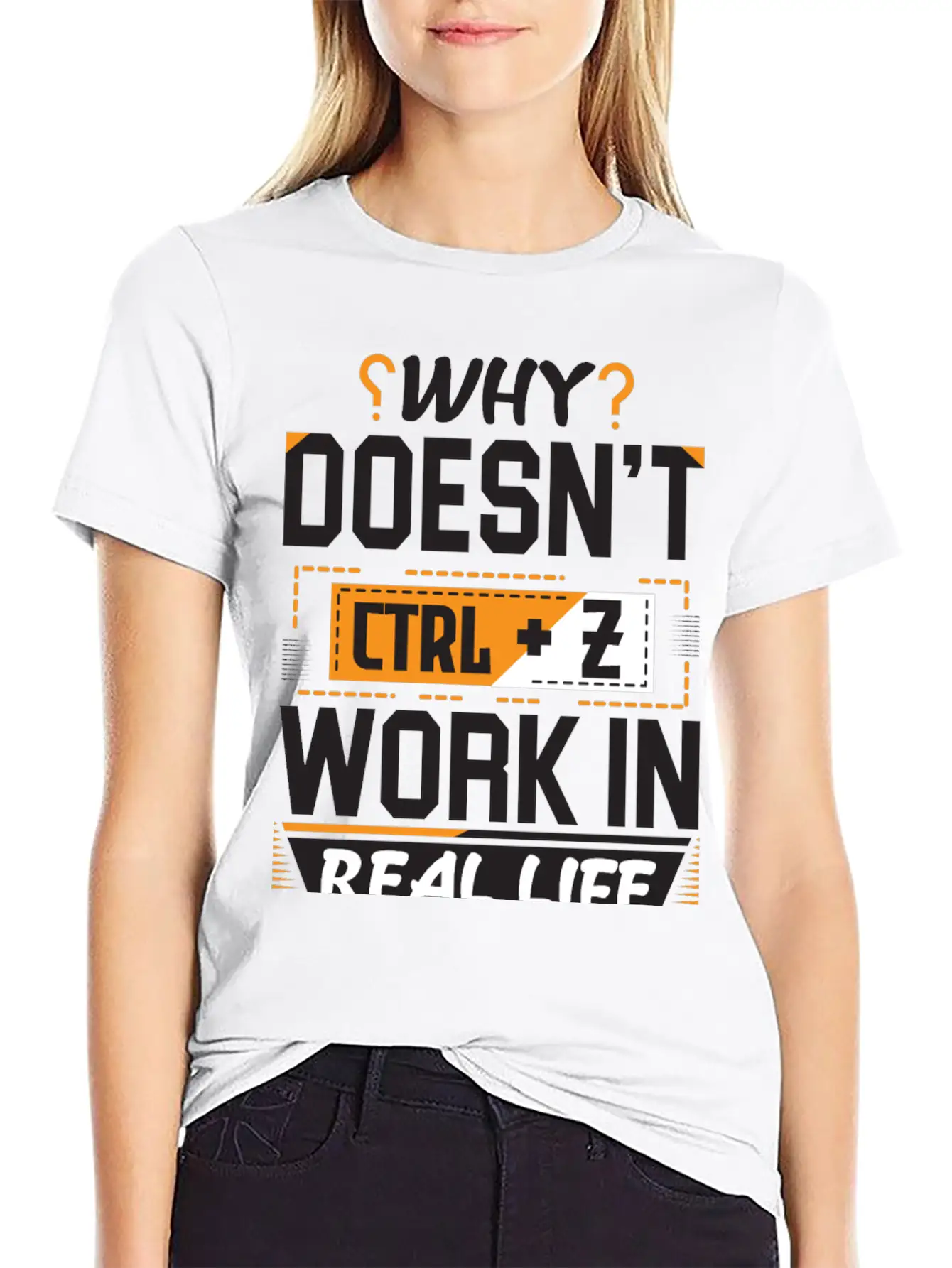 Why Doesn't Ctrl Z Work In Real Life Essential Cotton Tee For Daily Outfits – Unisex Style