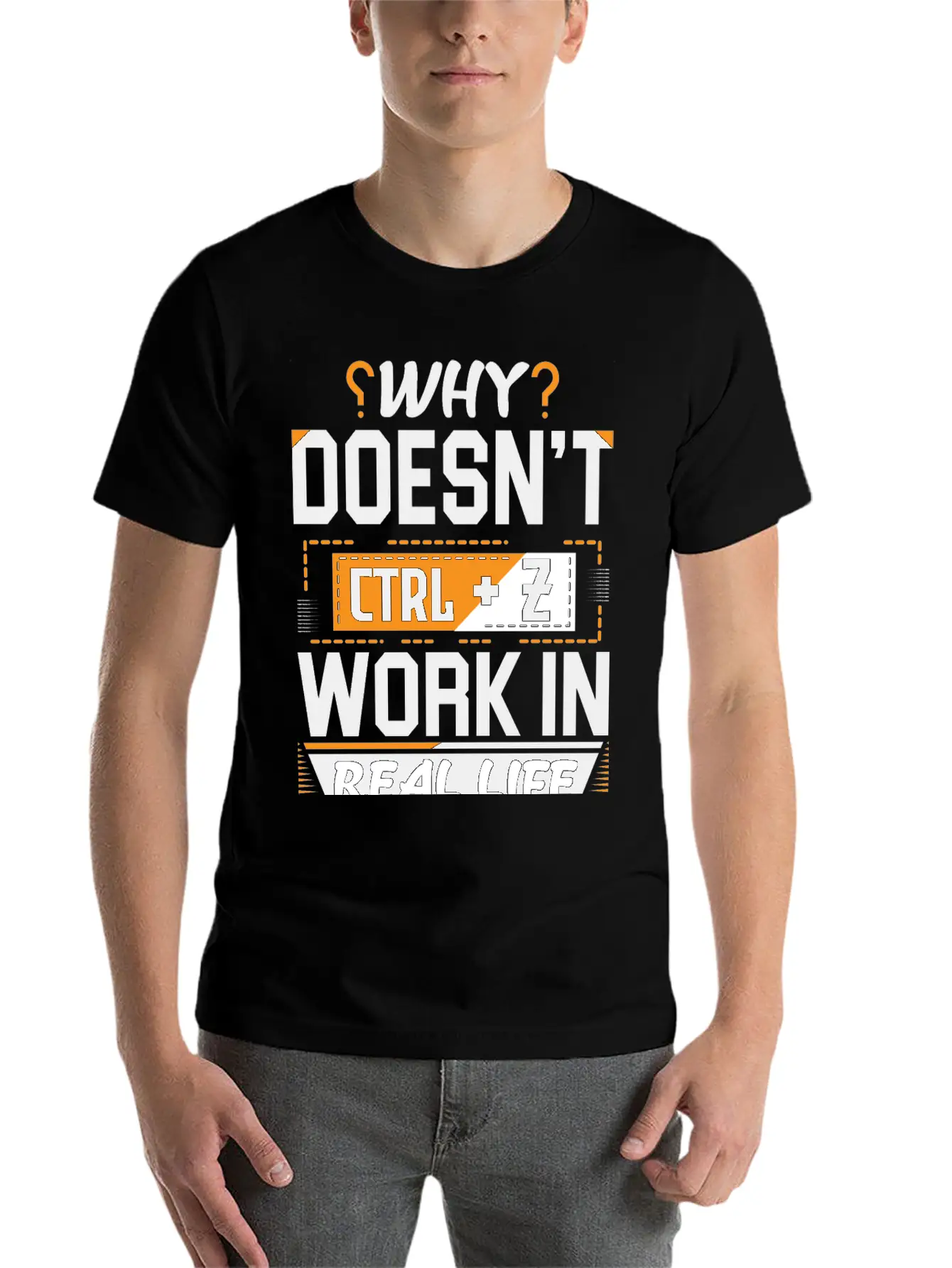 Why Doesn't Ctrl Z Work In Real Life Essential Cotton Tee For Daily Outfits – Unisex Style