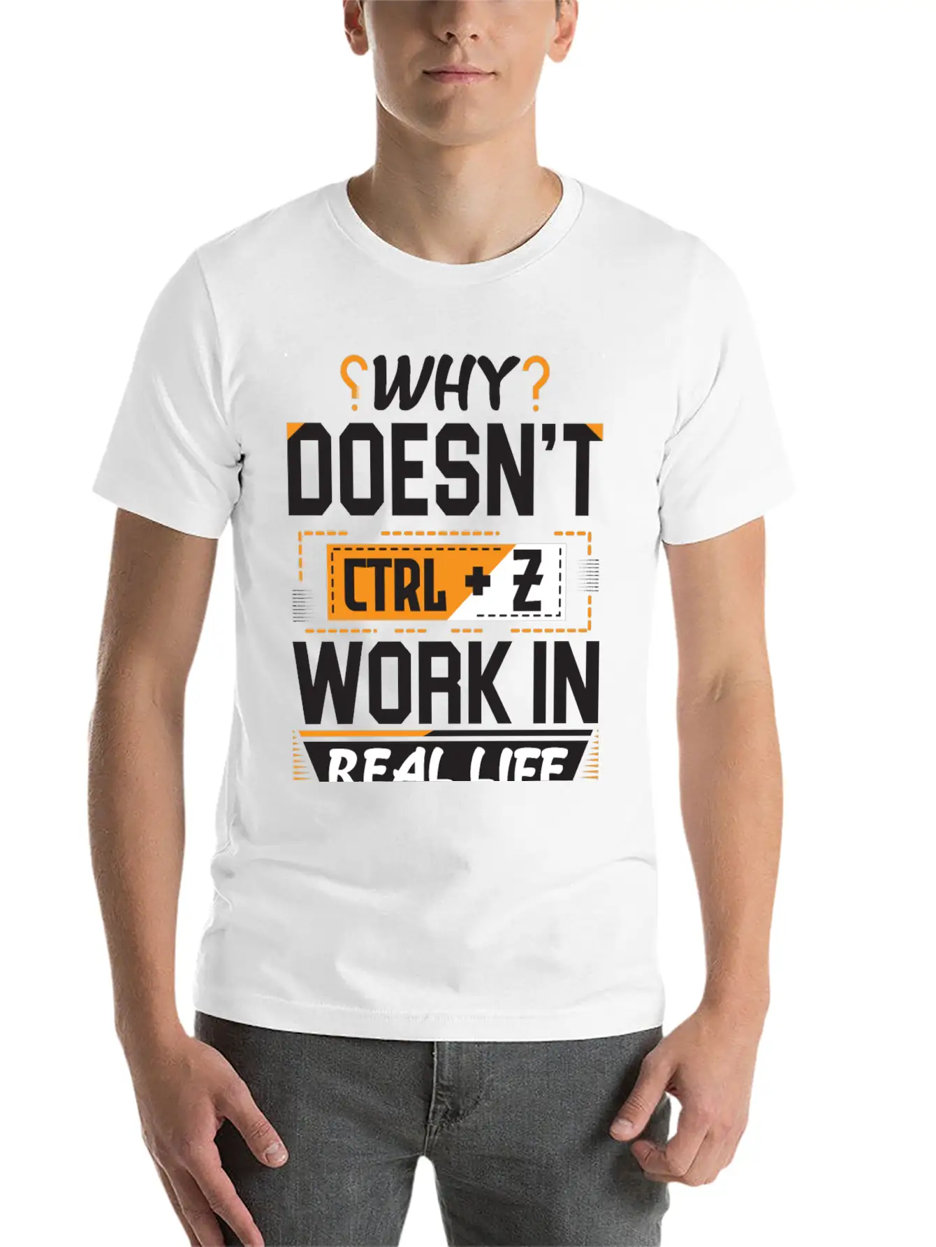 Why Doesn't Ctrl Z Work In Real Life Essential Cotton Tee For Daily Outfits – Unisex Style