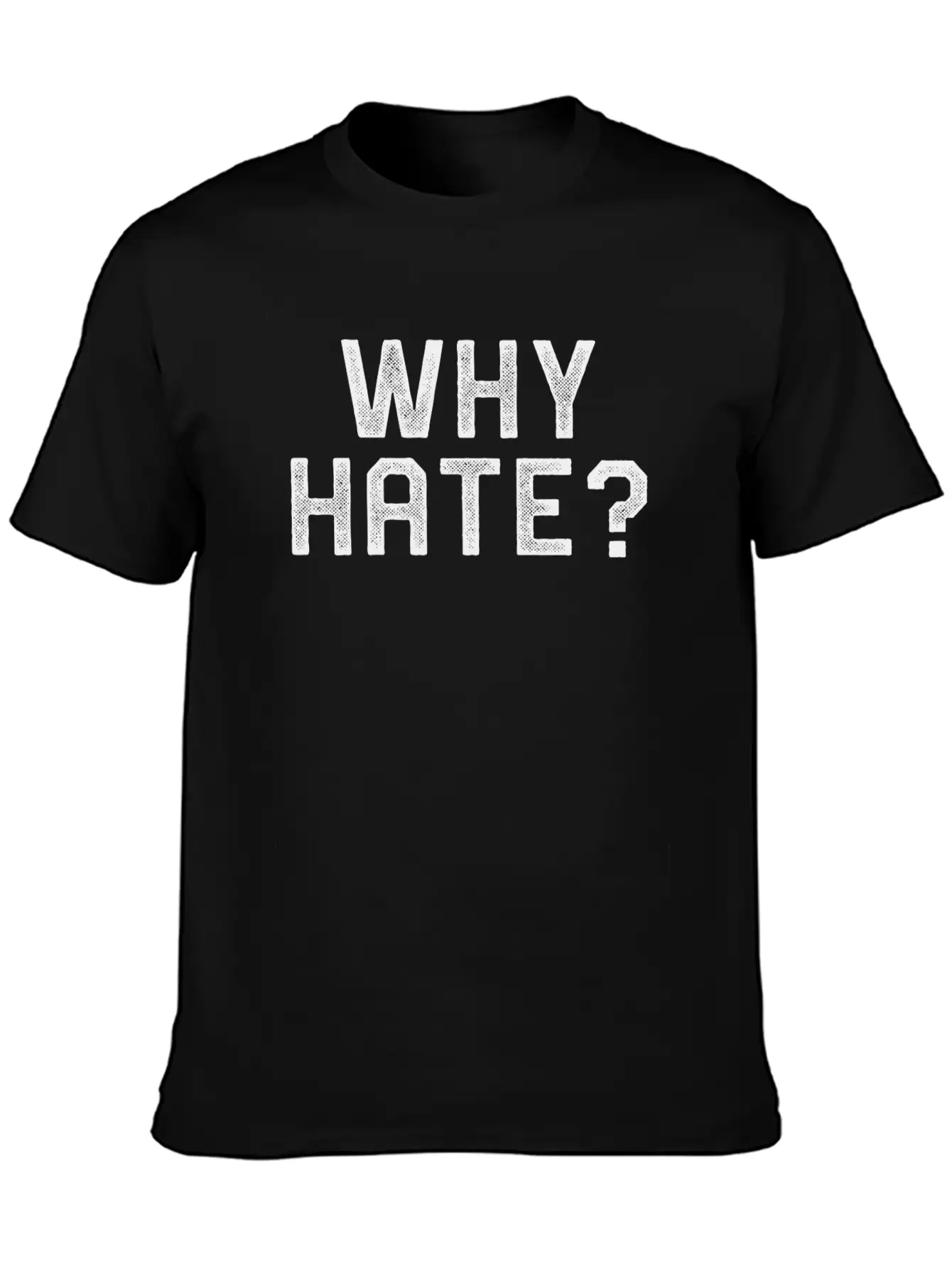 WHY HATE? Stylish Everyday T-Shirt – Unisex Basic Cotton Tee