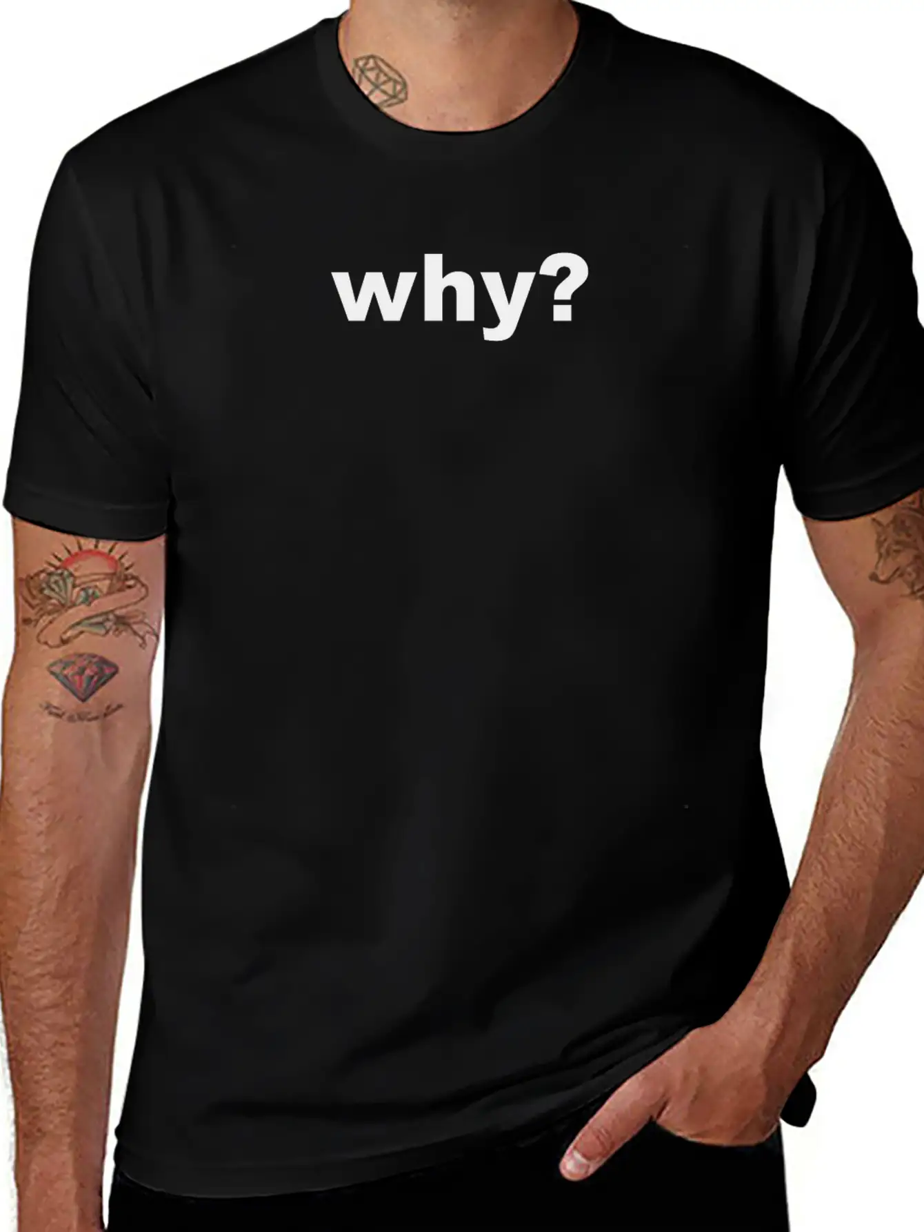 Why OneWordShirt Clean Statement Opinion Unisex Short Sleeve Soft Cotton T-Shirt – Casual Everyday Wear