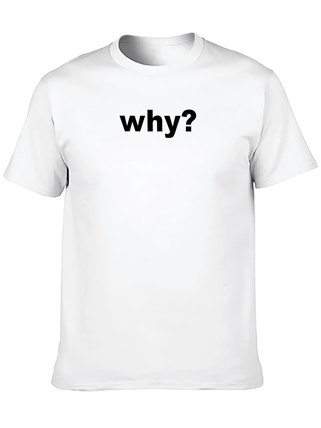 Why OneWordShirt Clean Statement Opinion Unisex Short Sleeve Soft Cotton T-Shirt – Casual Everyday Wear