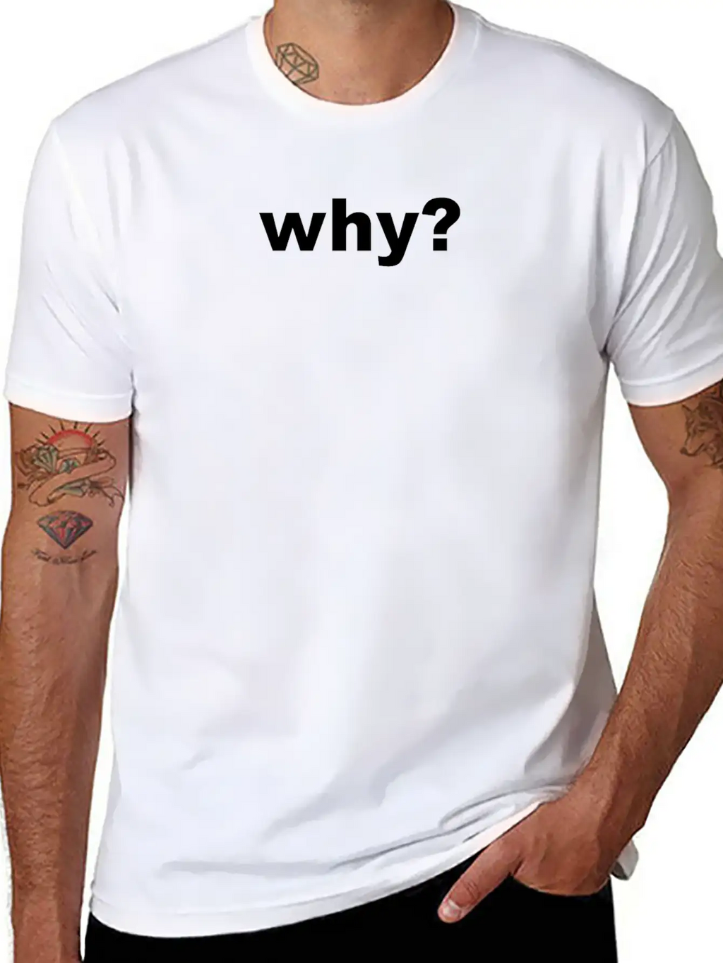 Why OneWordShirt Clean Statement Opinion Unisex Short Sleeve Soft Cotton T-Shirt – Casual Everyday Wear