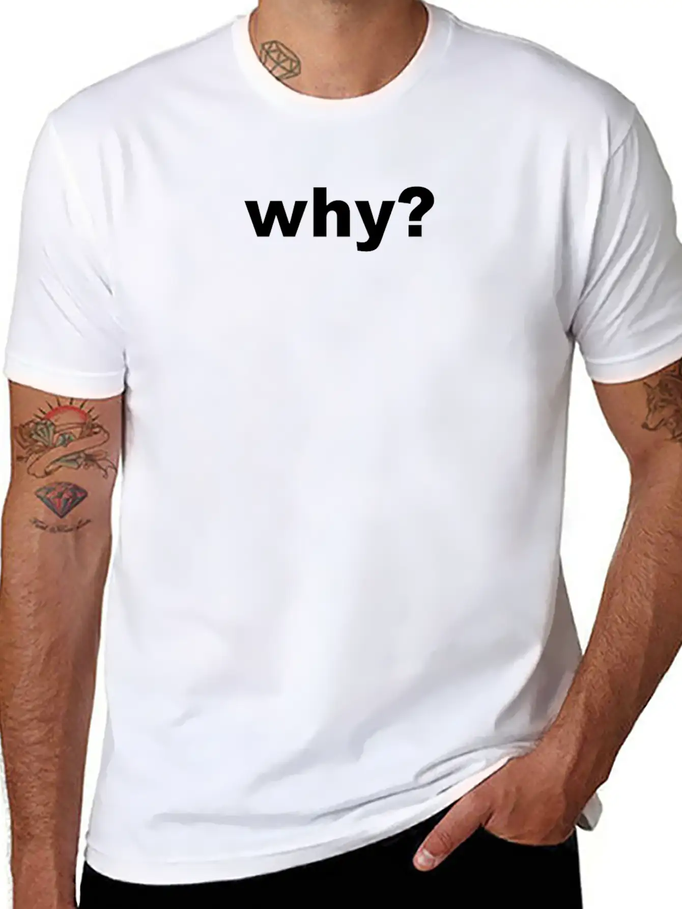 Why OneWordShirt Clean Statement Opinion Unisex Short Sleeve Soft Cotton T-Shirt – Casual Everyday Wear