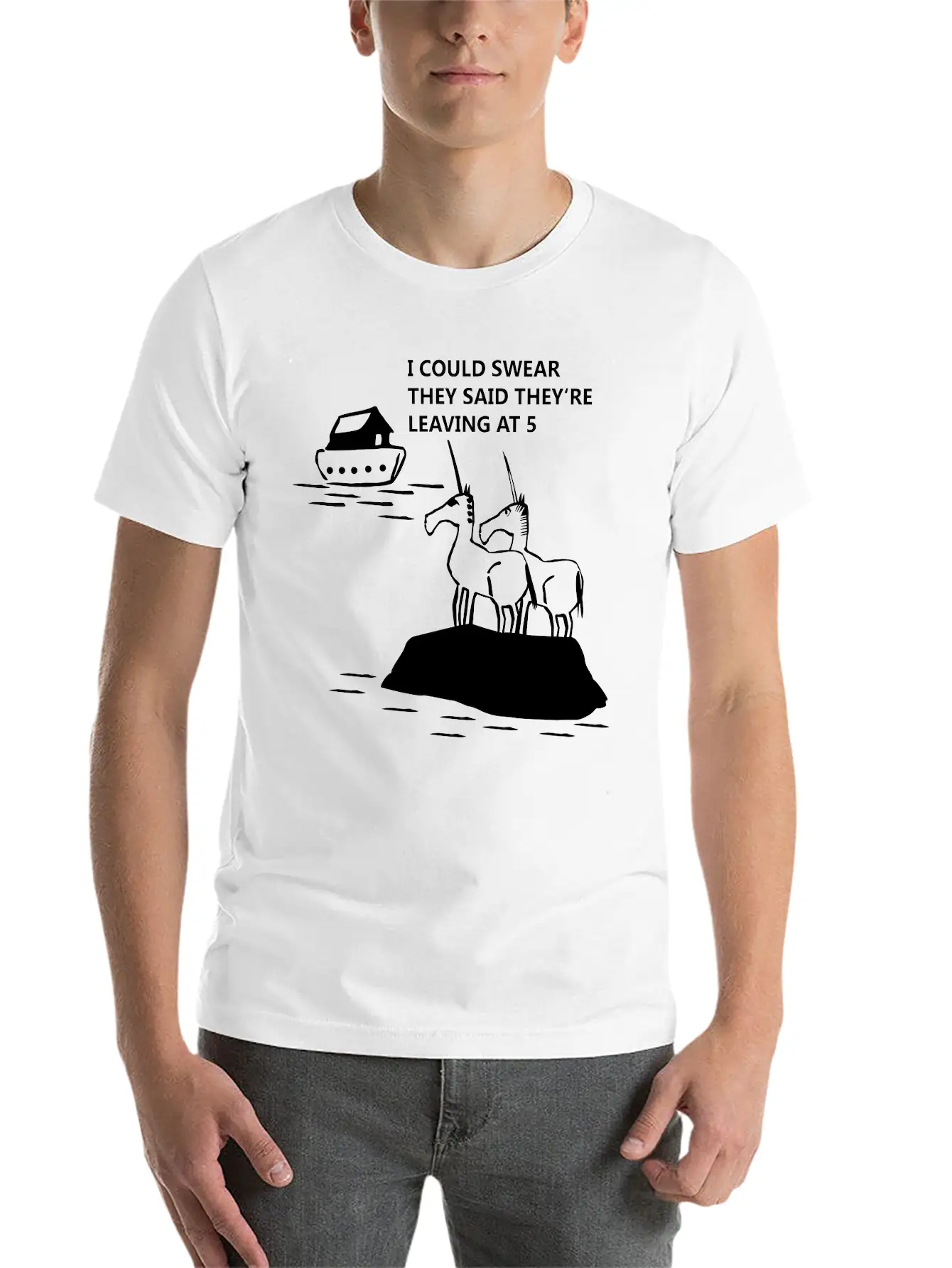 Why There Are No Unicorns Unisex Short Sleeve Soft Cotton T-Shirt – Casual Everyday Wear