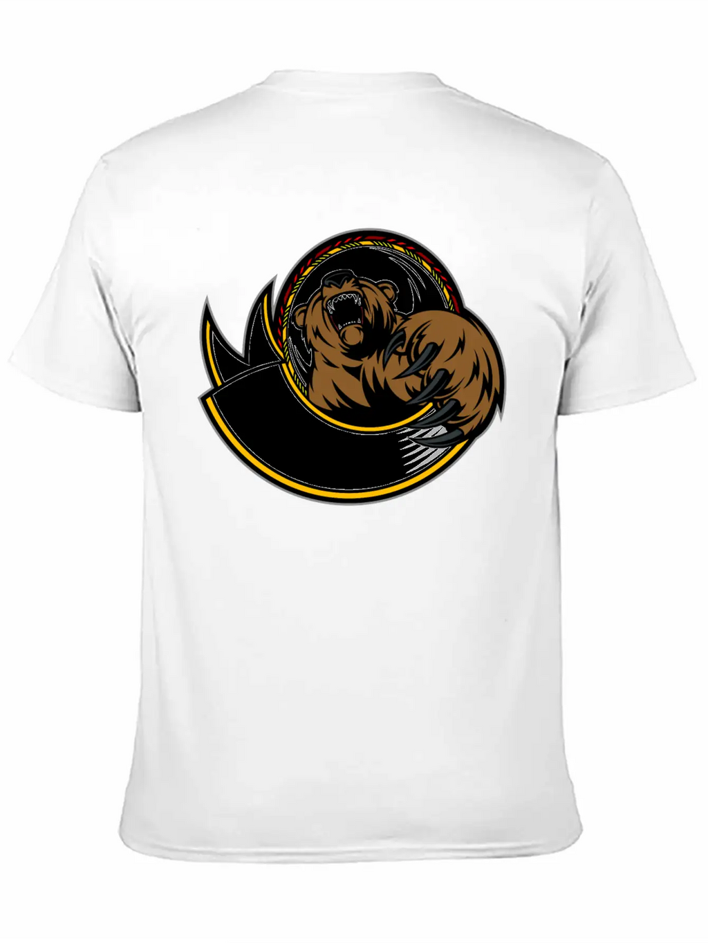 Wild_bear Unisex Short Sleeve Soft Cotton T-Shirt – Casual Everyday Wear